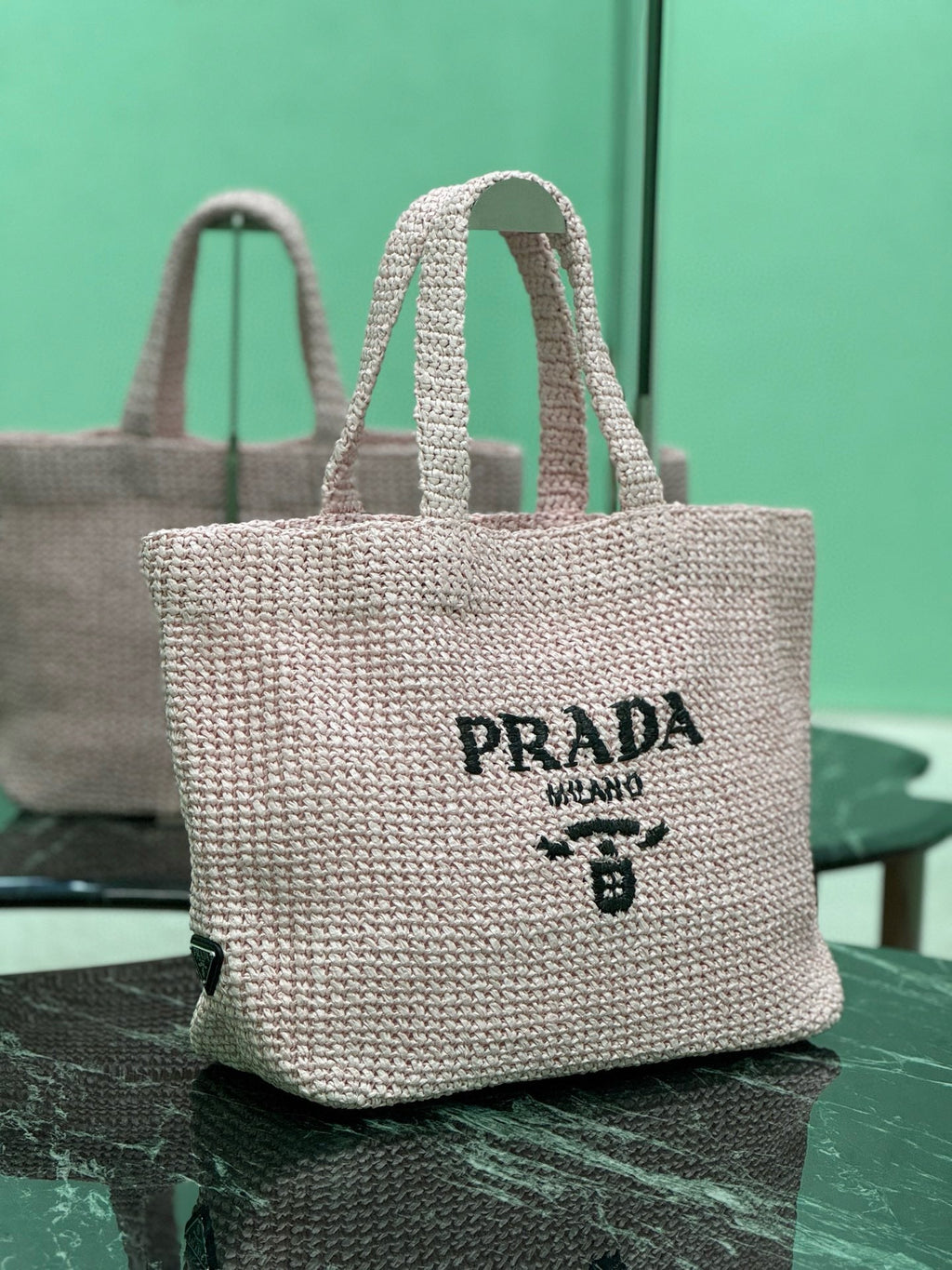 PRD Raffia Tote Bag