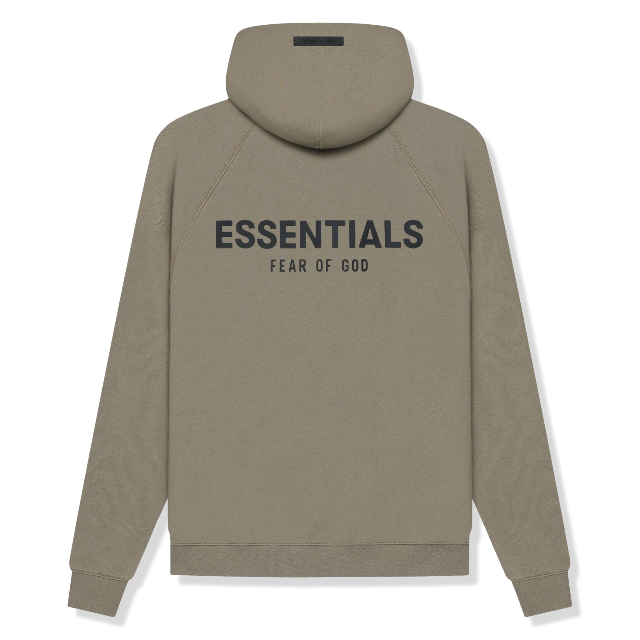 FOG Essentials Reverse Logo Taupe Hoodie (SS21)