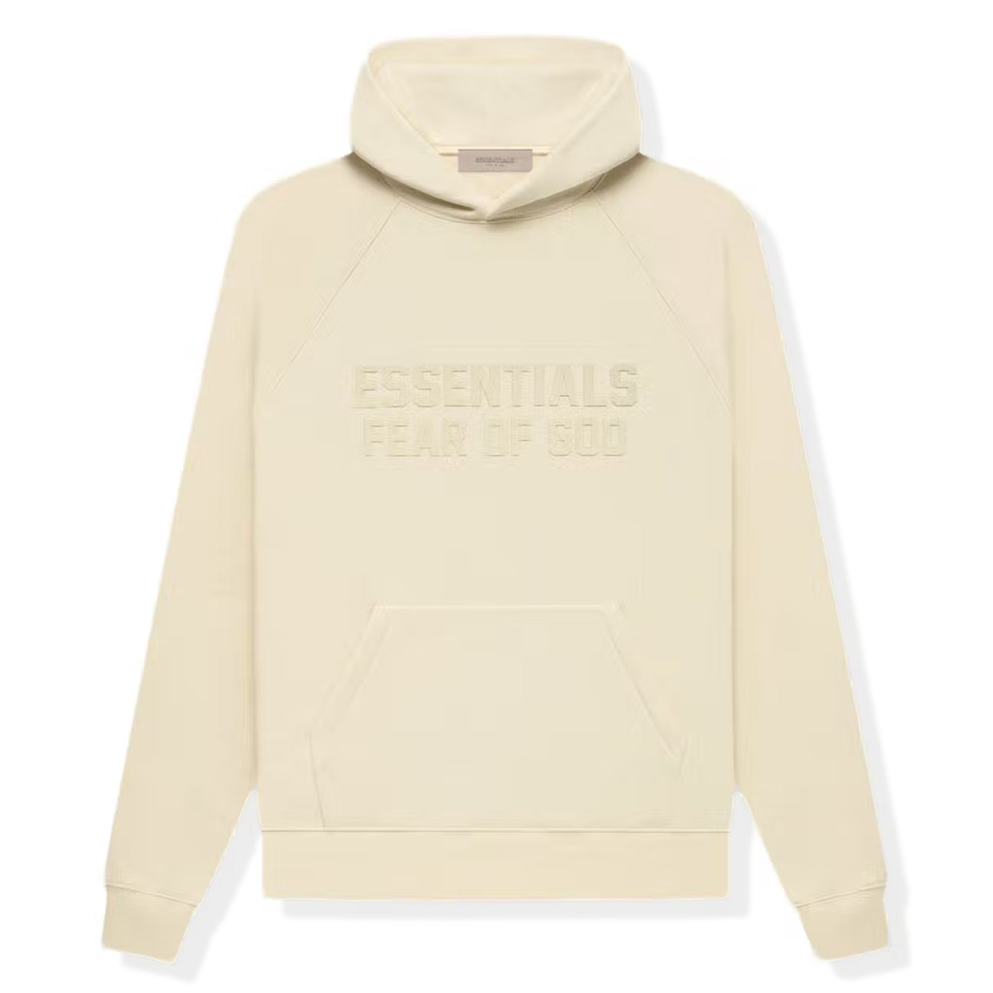 FOG Essentials Logo Flocked Egg Shell Hoodie (FW22)