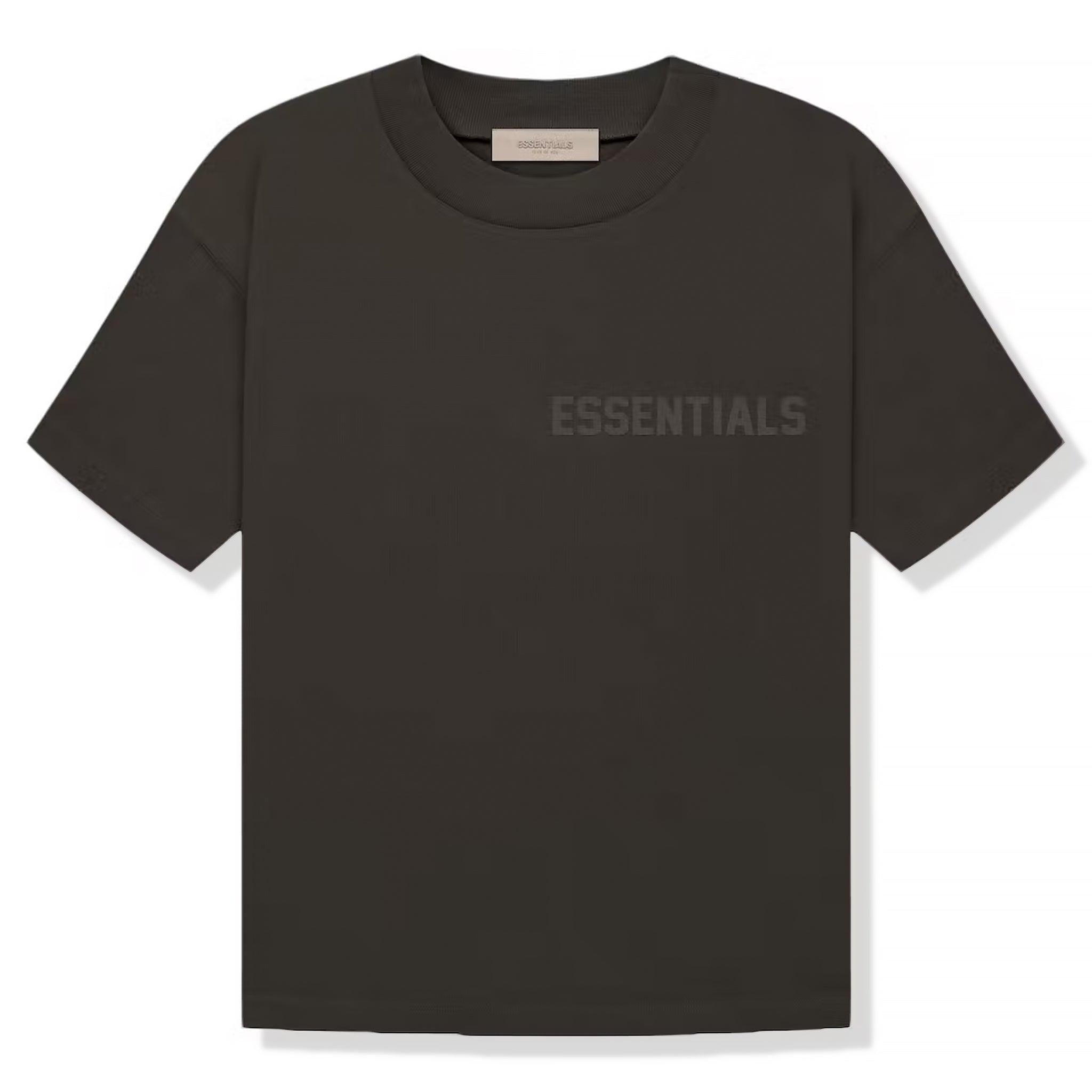 FOG Essentials Logo Flocked Off Black T-Shirt