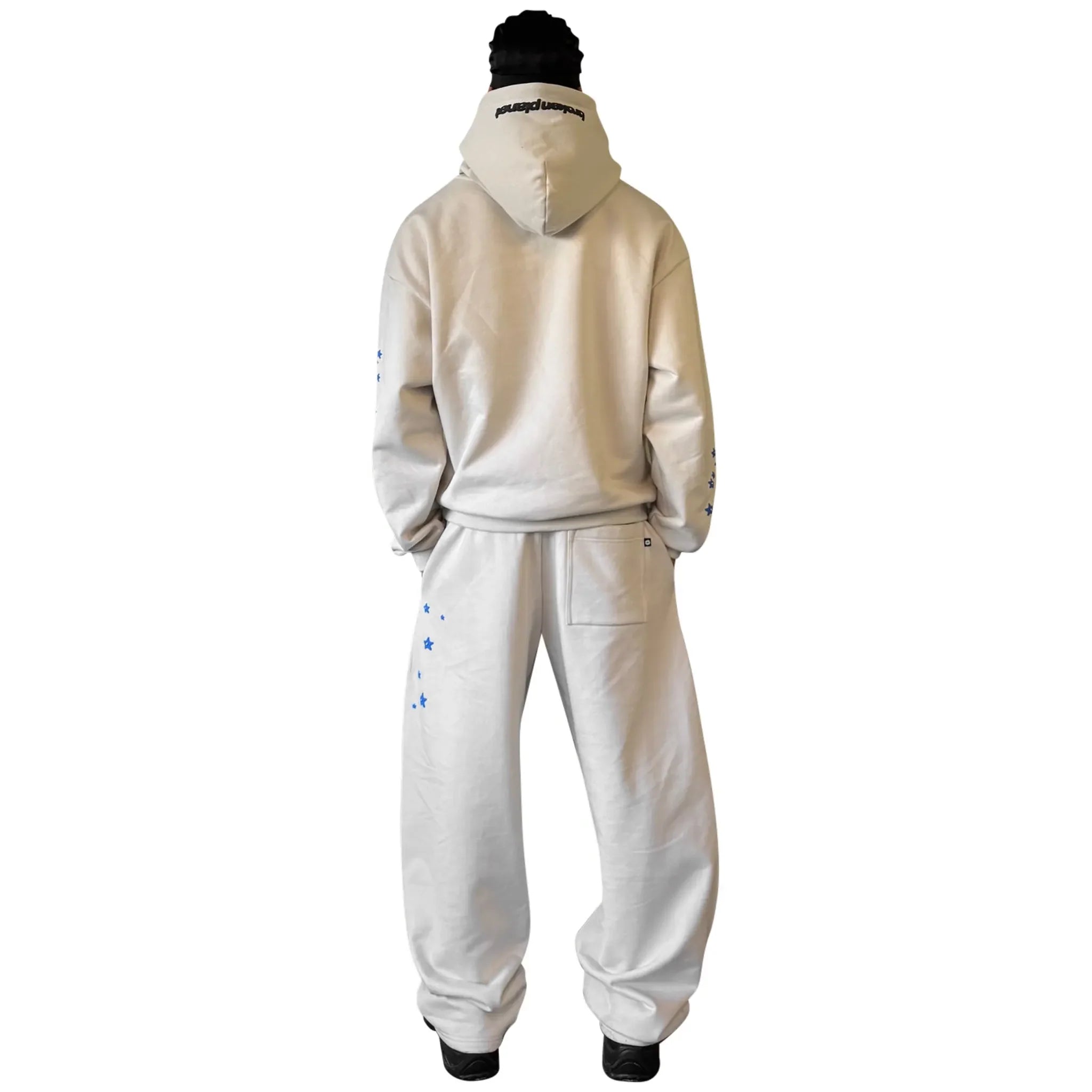 BPT All The Stars Straight Leg Ivory White Sweatpants