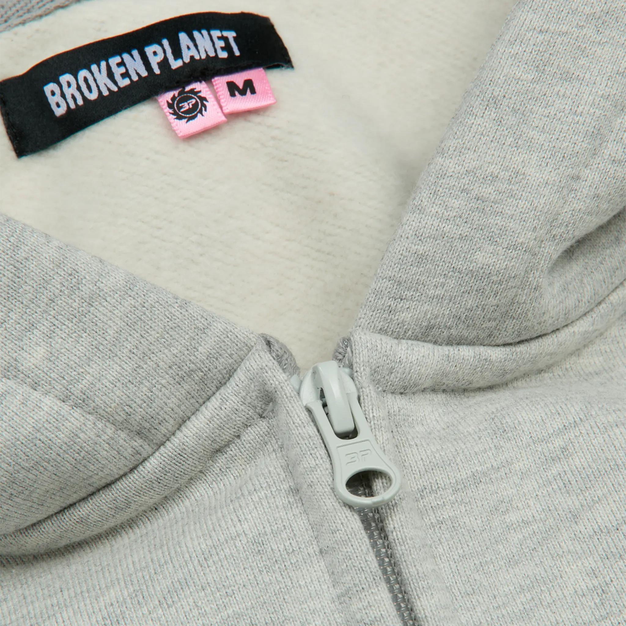 BPT Ash Heather Grey Zip-Up Hoodie