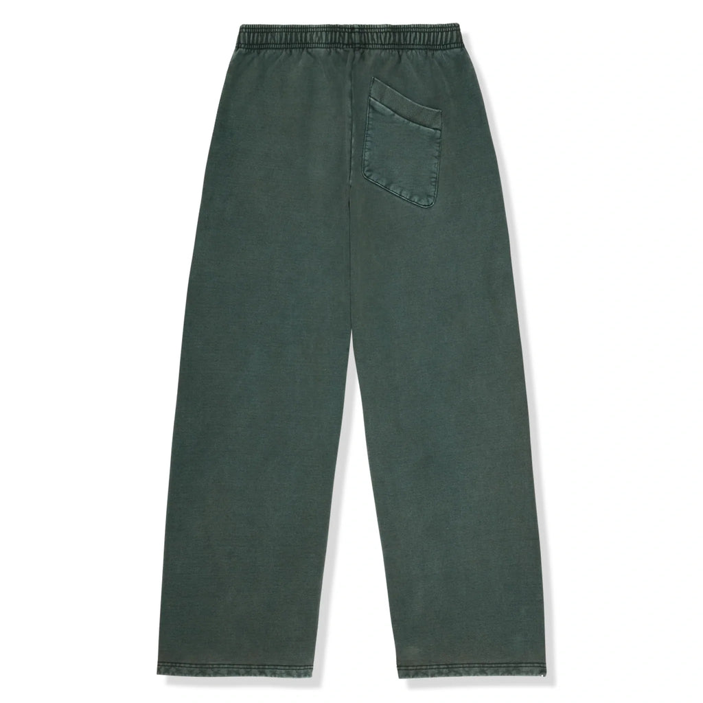 BPT Basics Wide Leg Washed Emerald Sweatpants