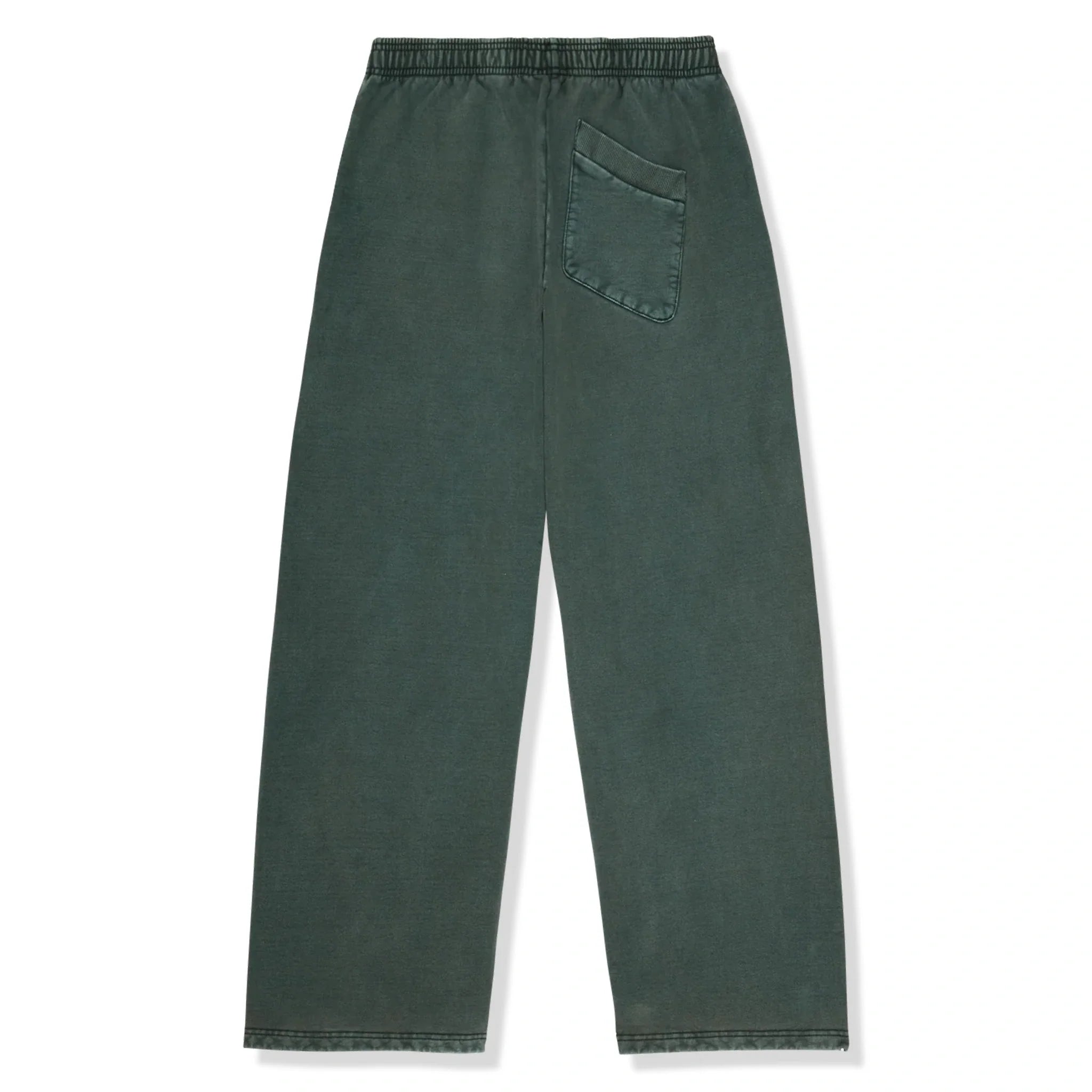 BPT Basics Wide Leg Washed Emerald Sweatpants