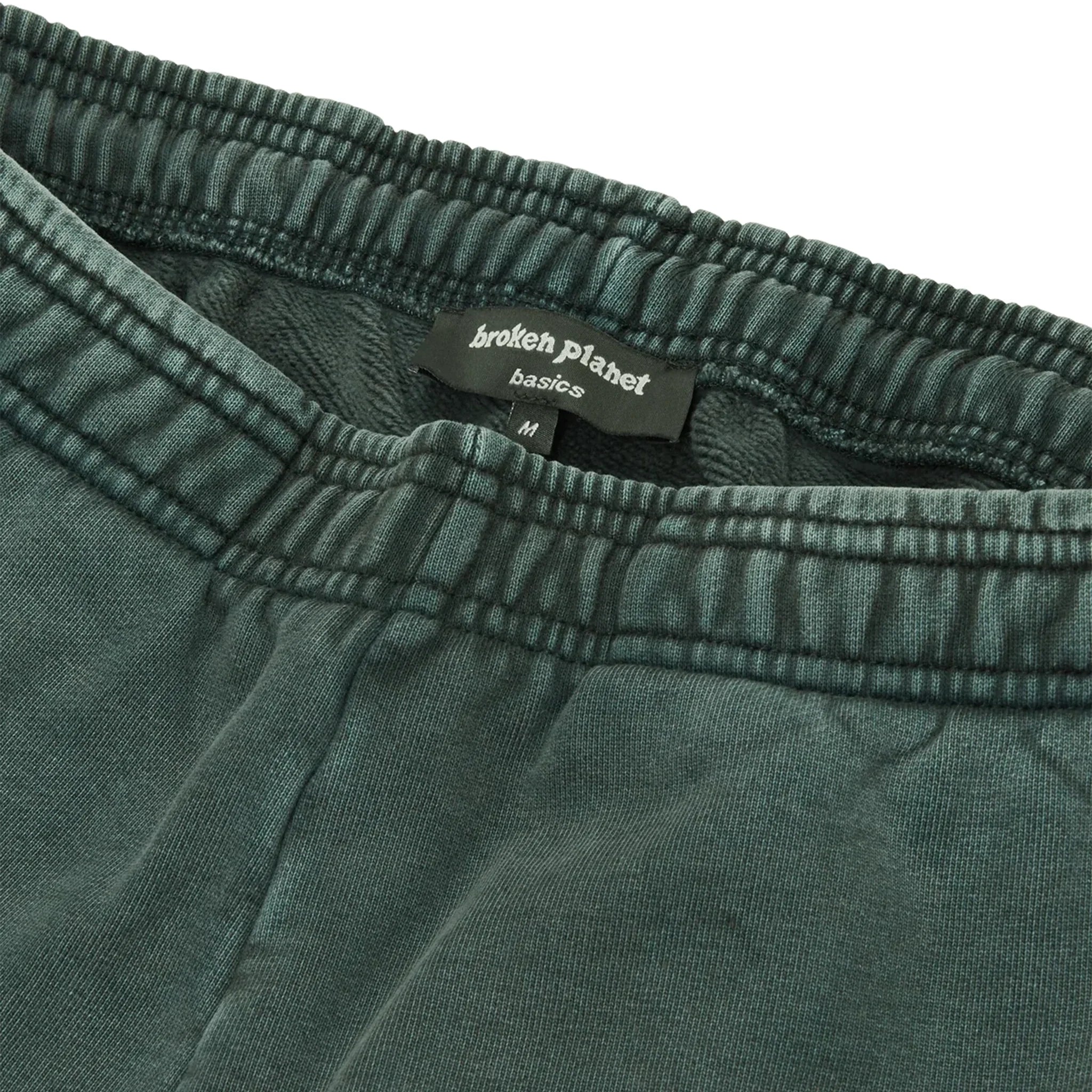 BPT Basics Wide Leg Washed Emerald Sweatpants