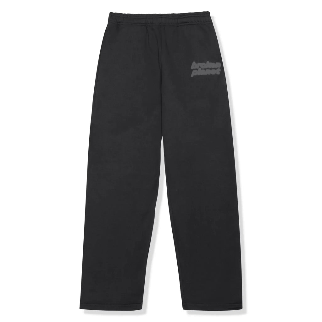 BPT Basics Straight Leg Washed Midnight Black Sweatpants
