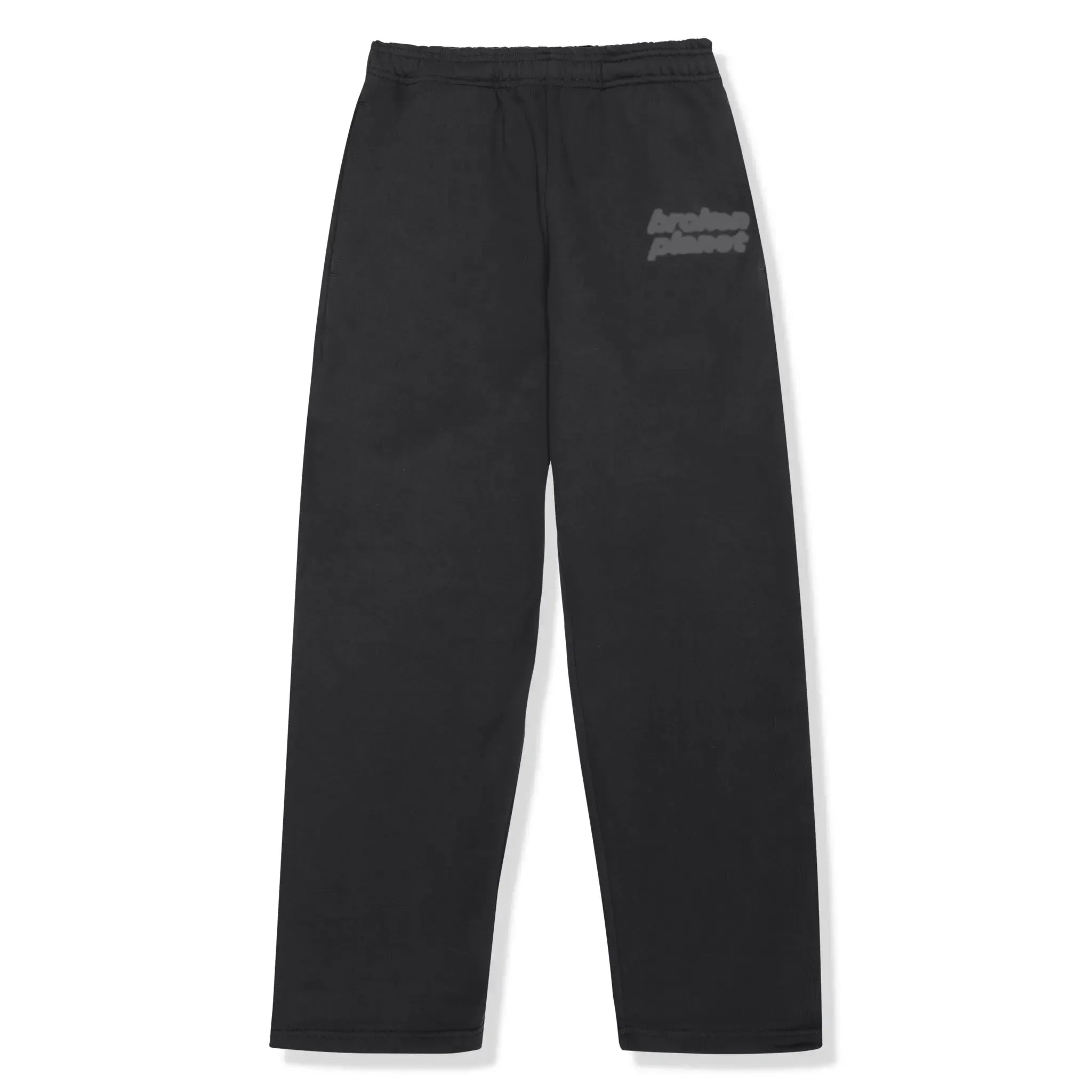 BPT Basics Straight Leg Washed Midnight Black Sweatpants