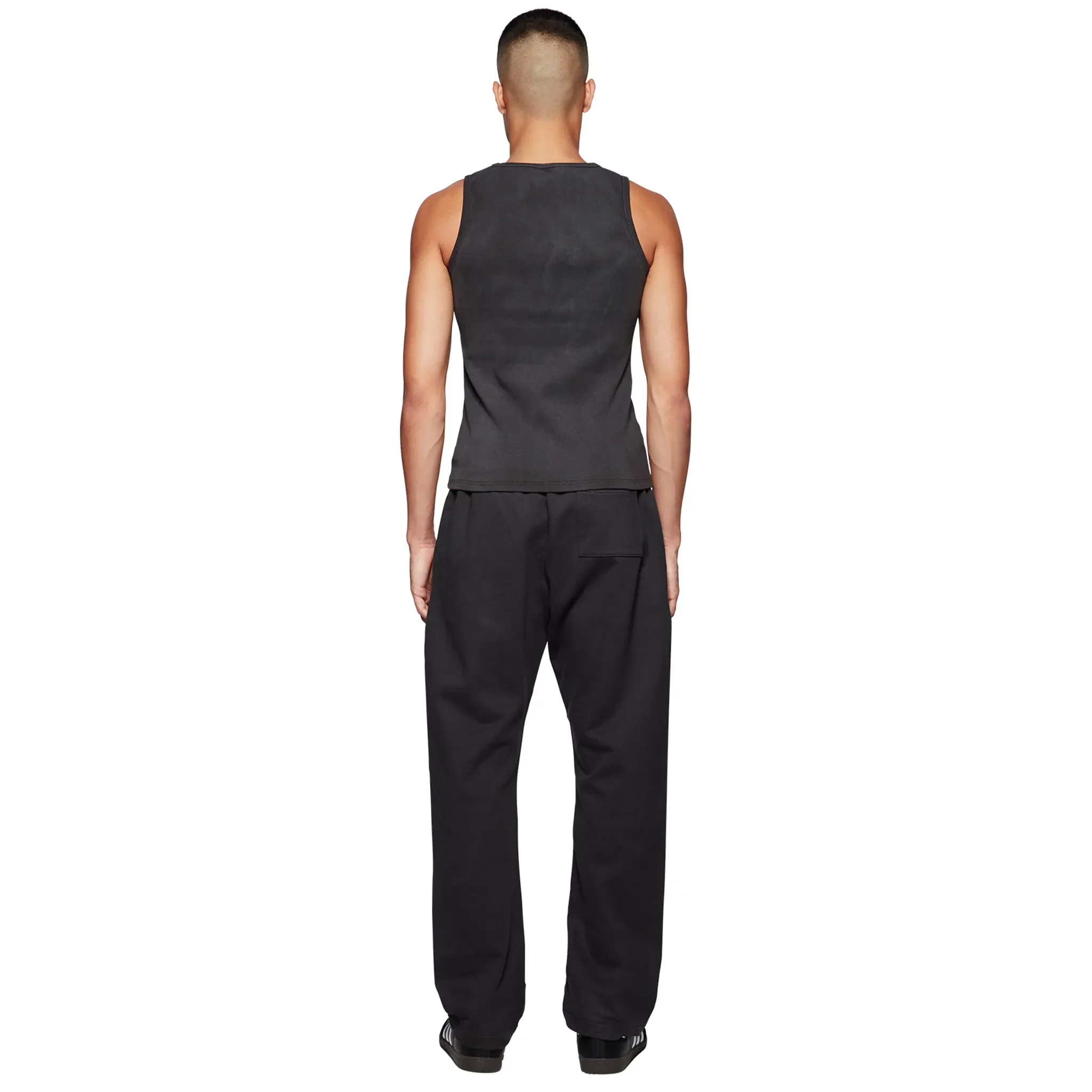 BPT Basics Straight Leg Washed Midnight Black Sweatpants