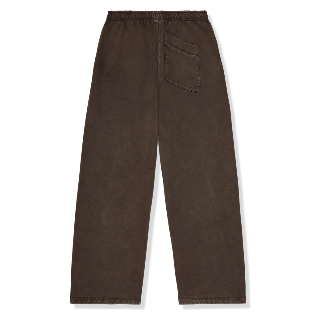 BPT Basics Wide Leg Washed Mocha Sweatpants