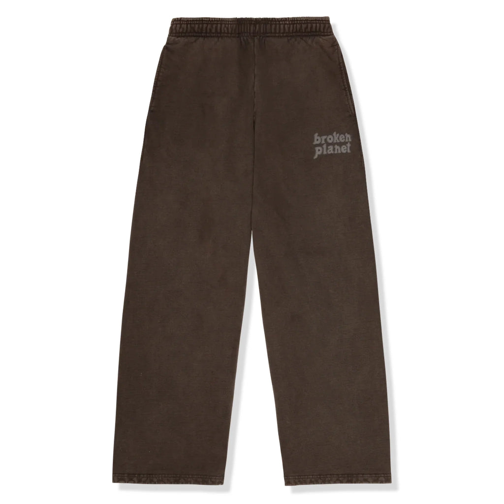 BPT Basics Wide Leg Washed Mocha Sweatpants