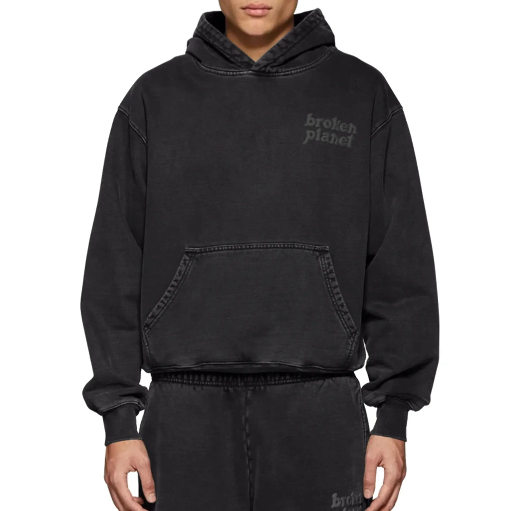 BPT Basics Washed Midnight Black Hoodie