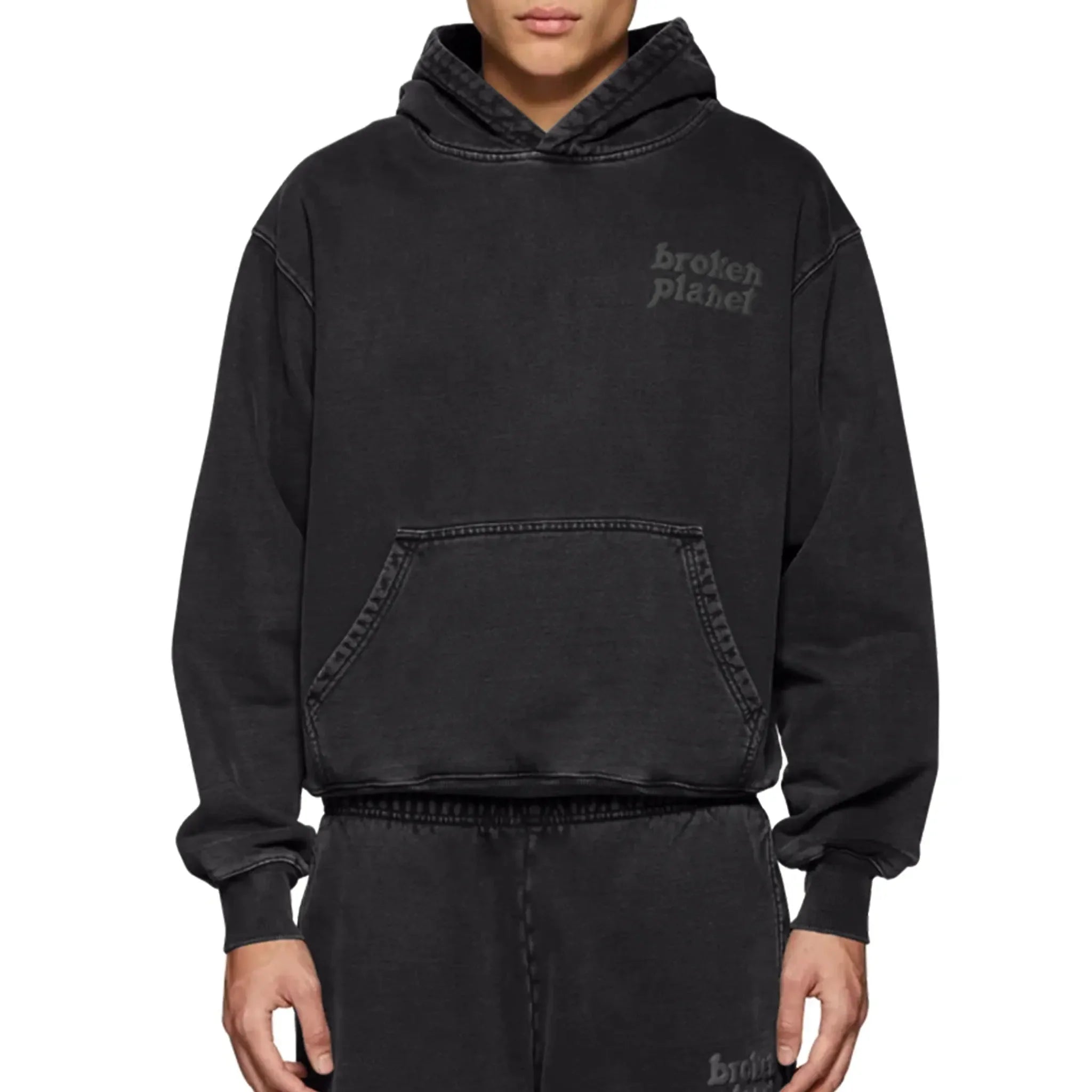 BPT Basics Washed Midnight Black Hoodie