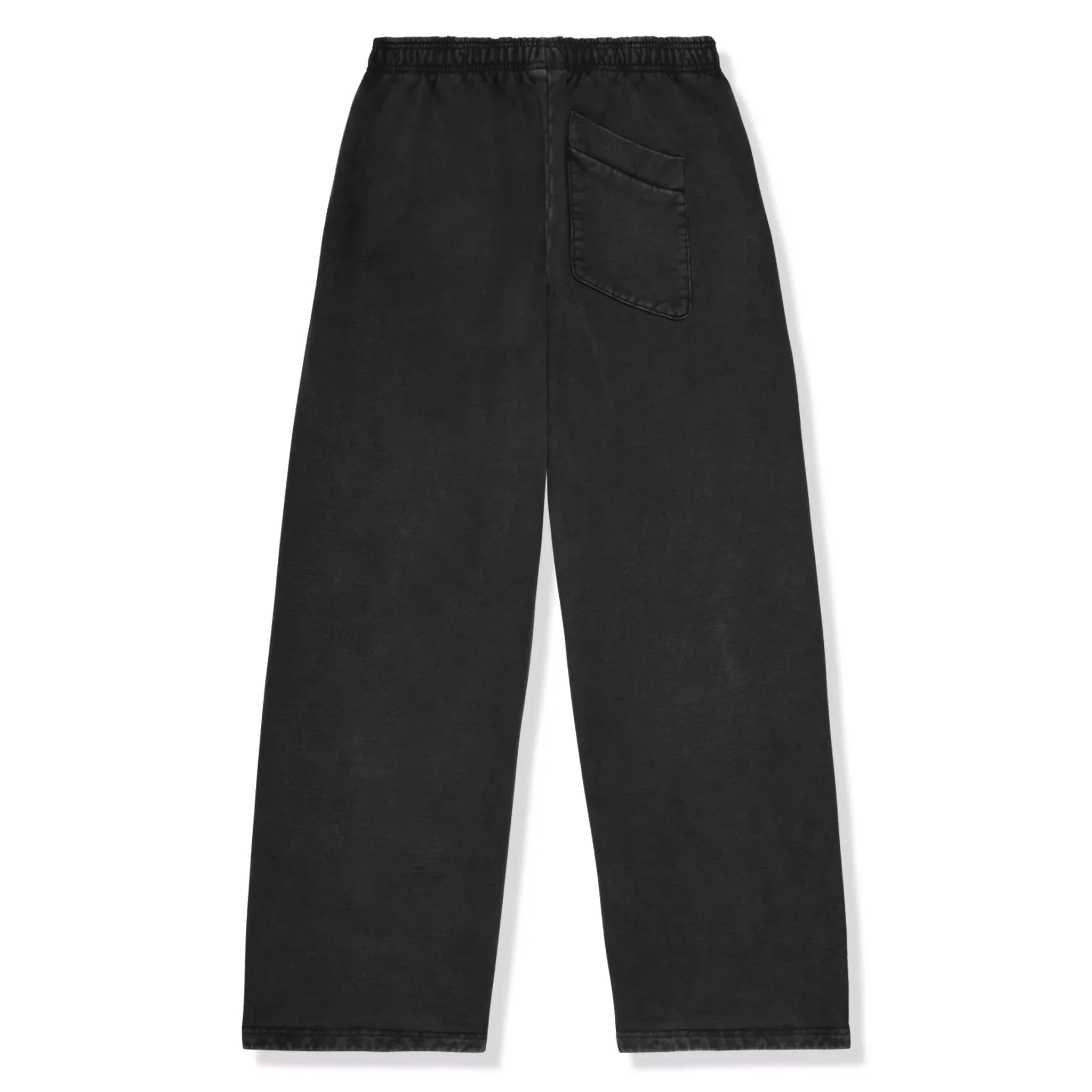 BPT Basics Wide Leg Washed Midnight Black Sweatpants