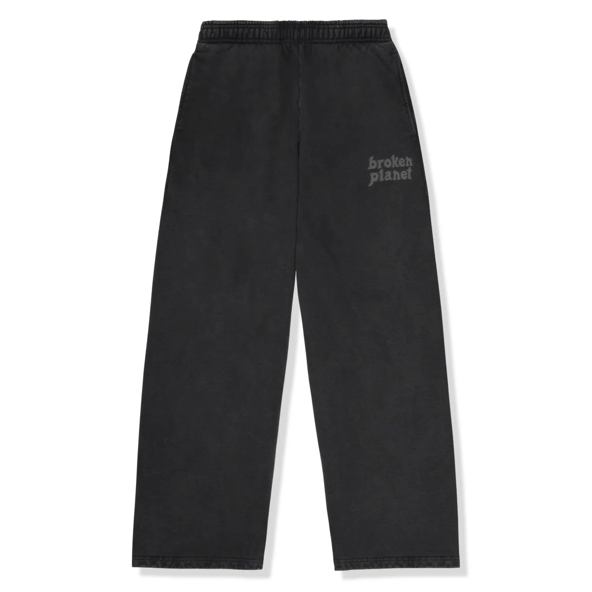 BPT Basics Wide Leg Washed Midnight Black Sweatpants