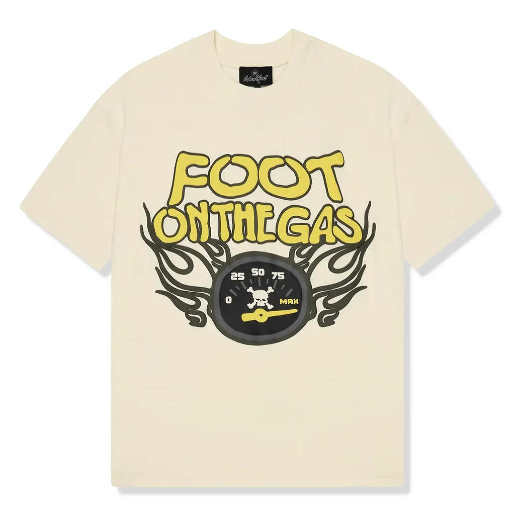BPT Foot On The Gas Vanilla White T-Shirt