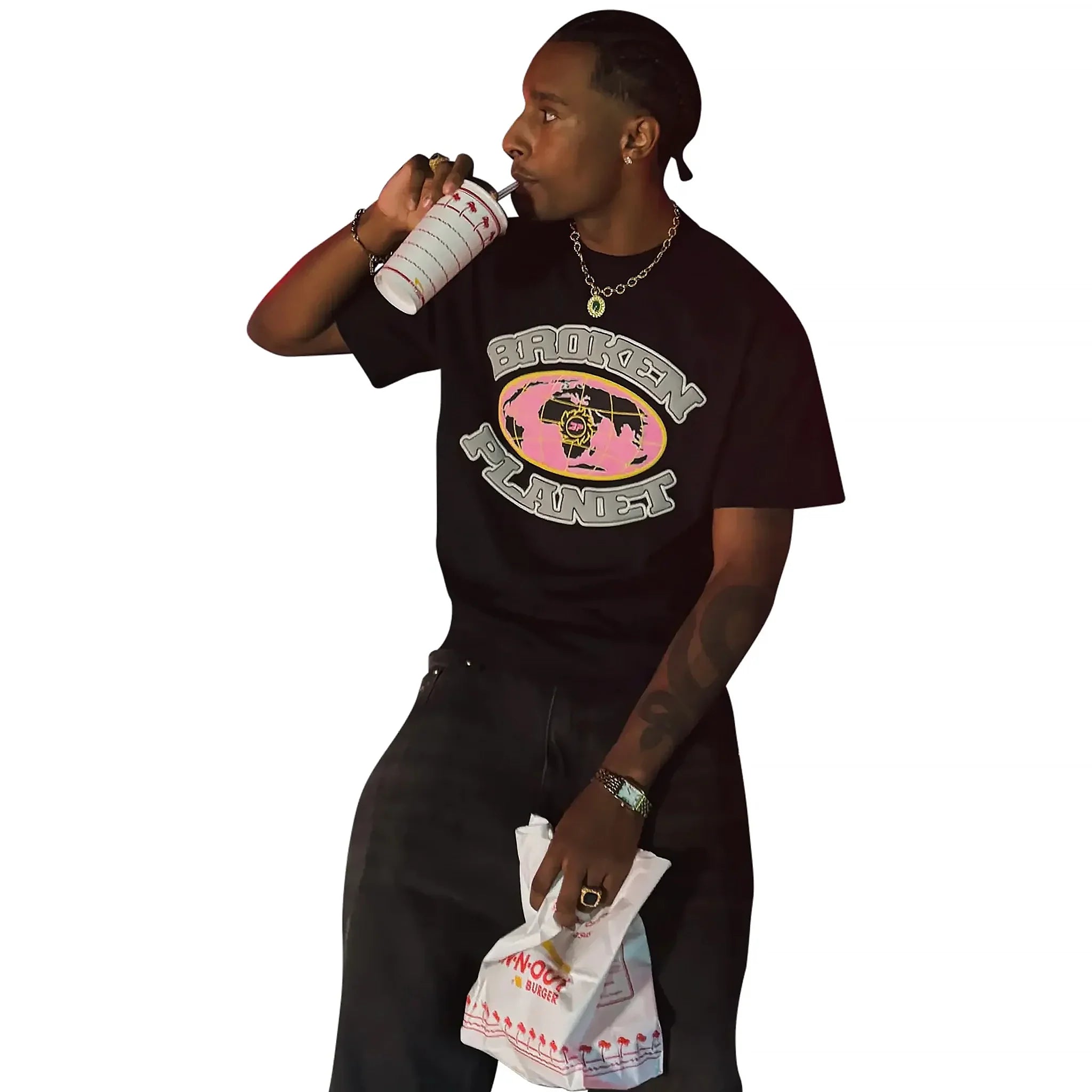 BPT Grid Midnight Black T-Shirt