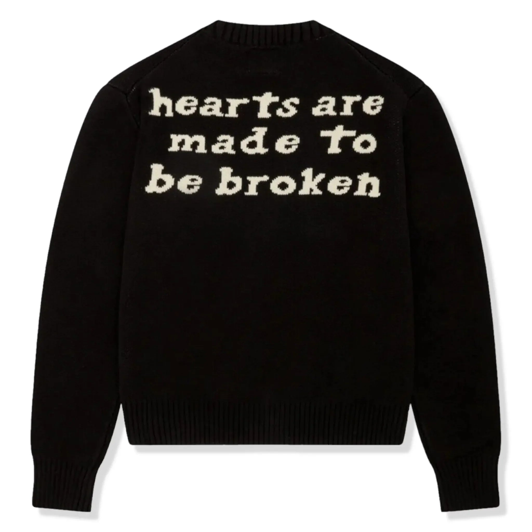BPT Hearts Are Made To Be Broken Midnight Black Knit Sweatshirt