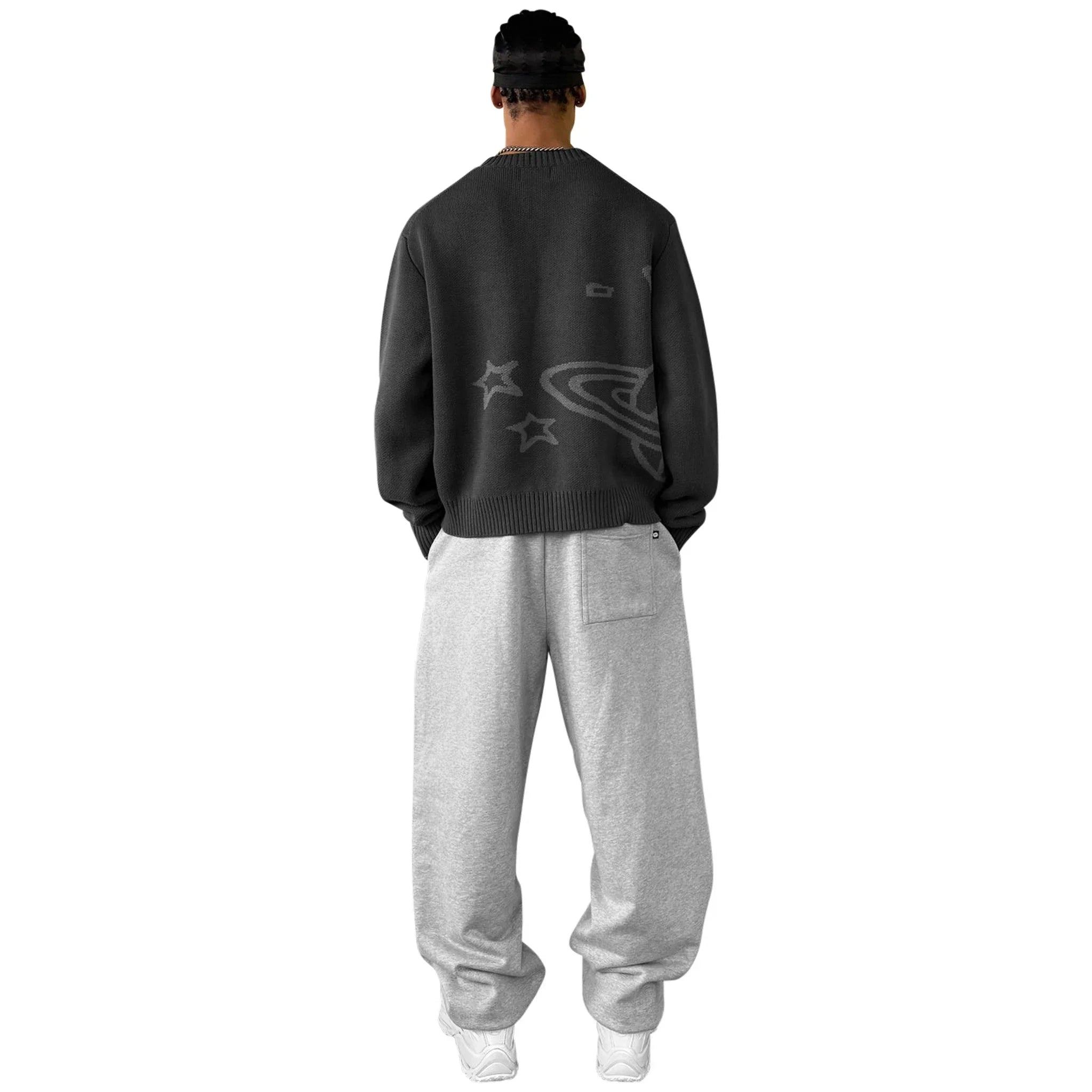 BPT Midnight Black Planet Knit Sweatshirt