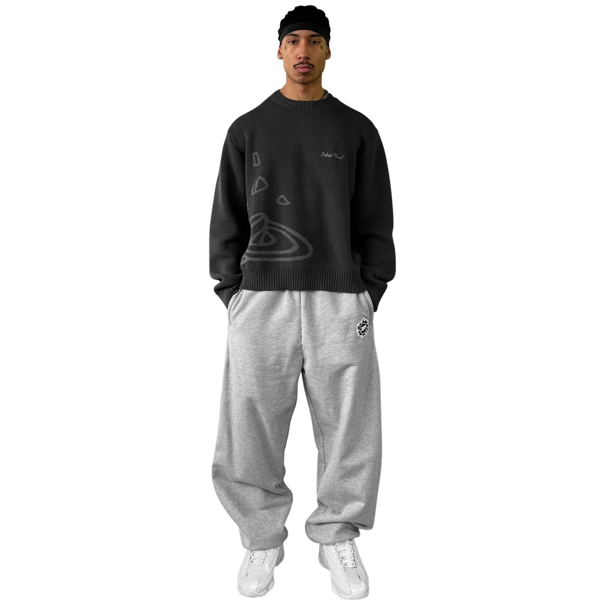 BPT Midnight Black Planet Knit Sweatshirt