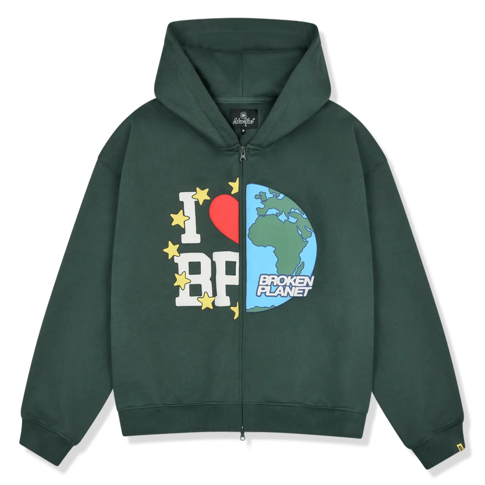 BPT My Planet Emerald Green Zip-Up Hoodie