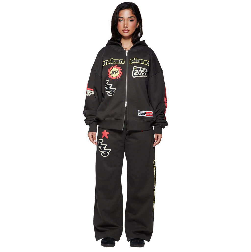 BPT Performance Zip-Up Soot Black Hoodie