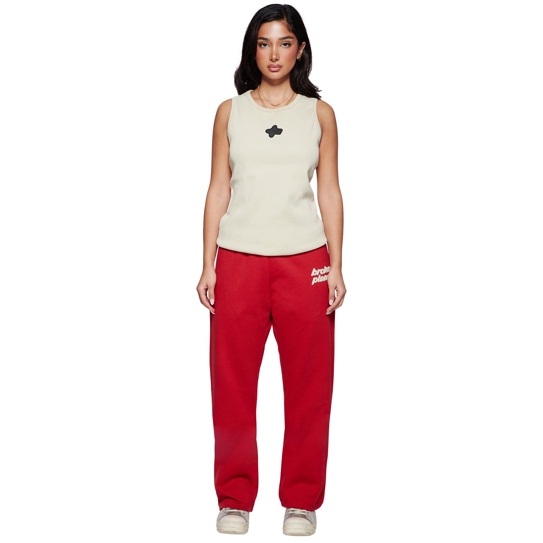 BPT Straight Leg Ruby Red Sweatpants