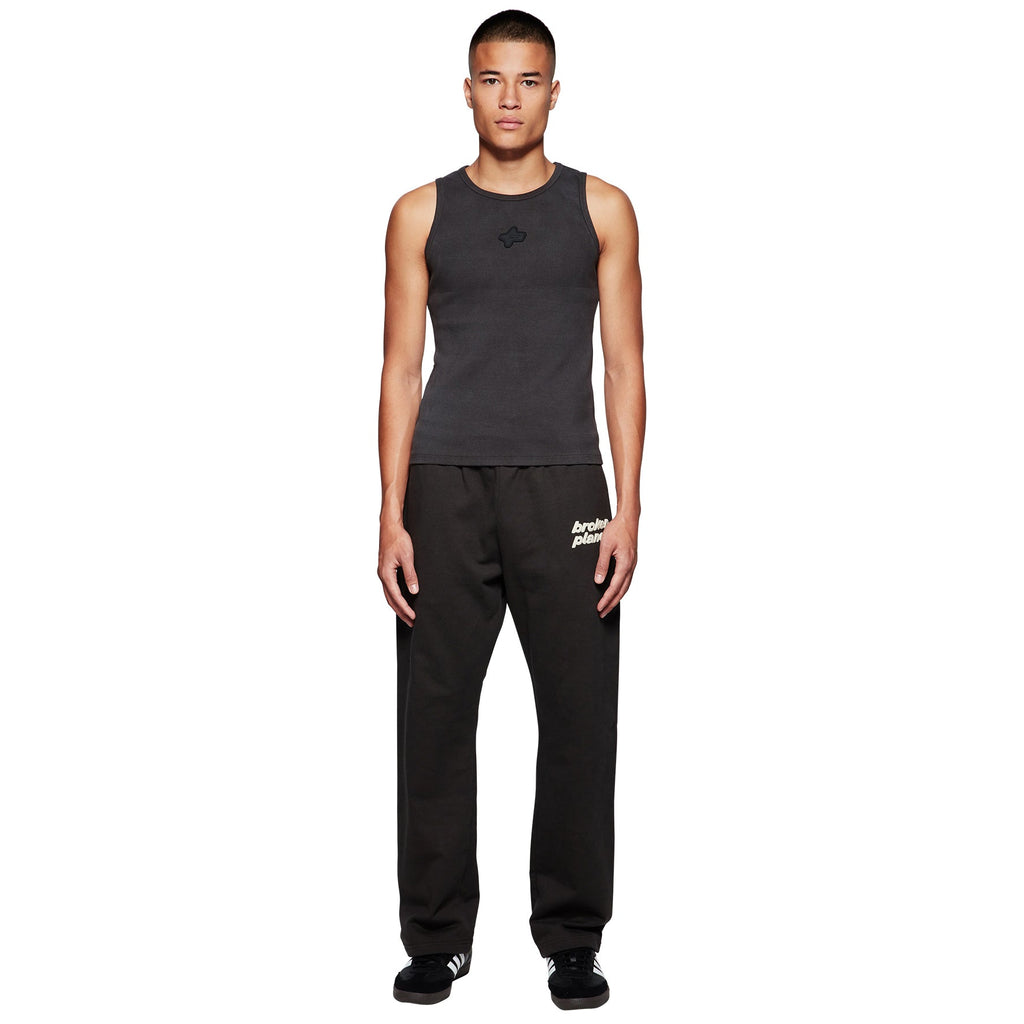 BPT Straight Leg Soot Black White Sweatpants