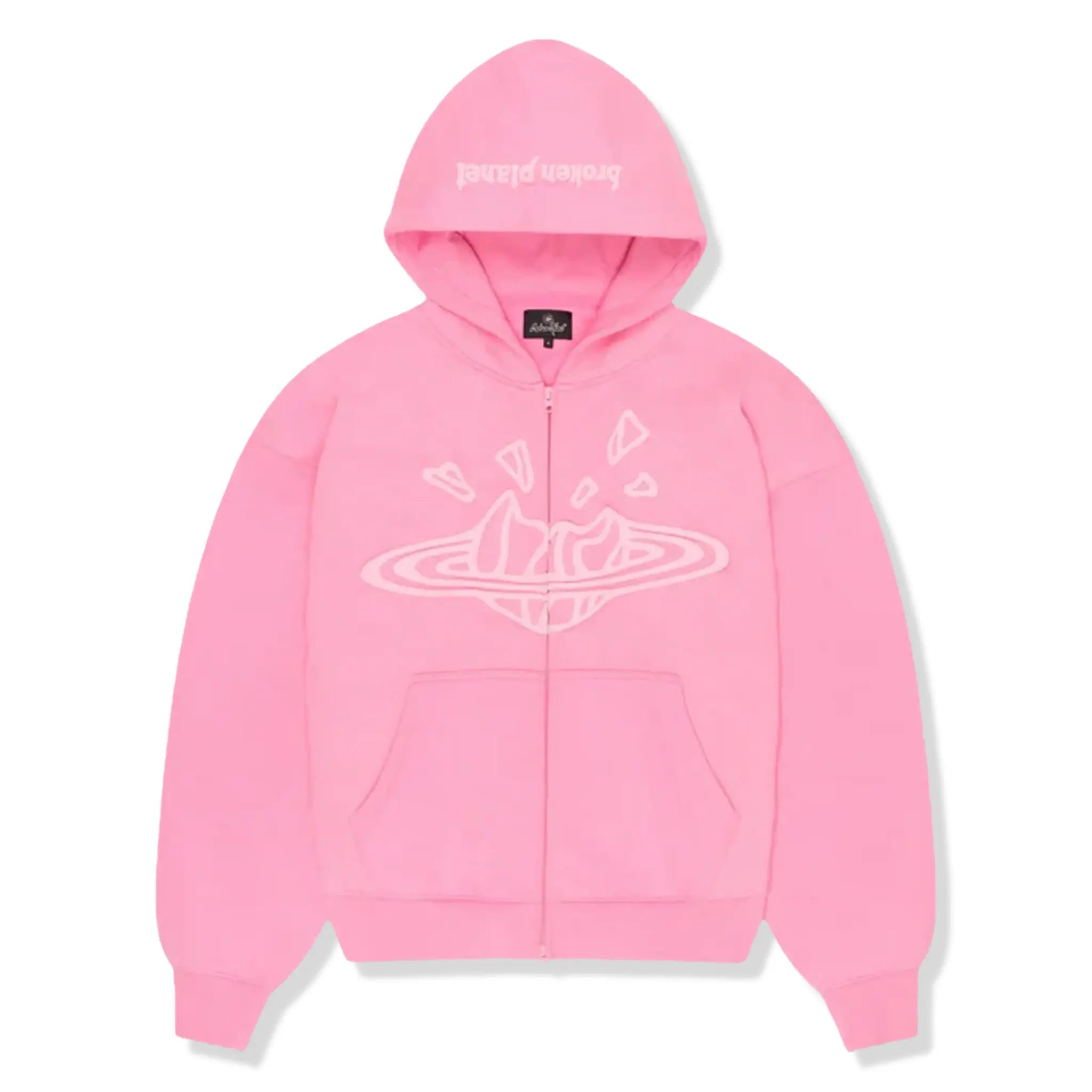 BPT Sun Washed Pink Zip-Up Hoodie