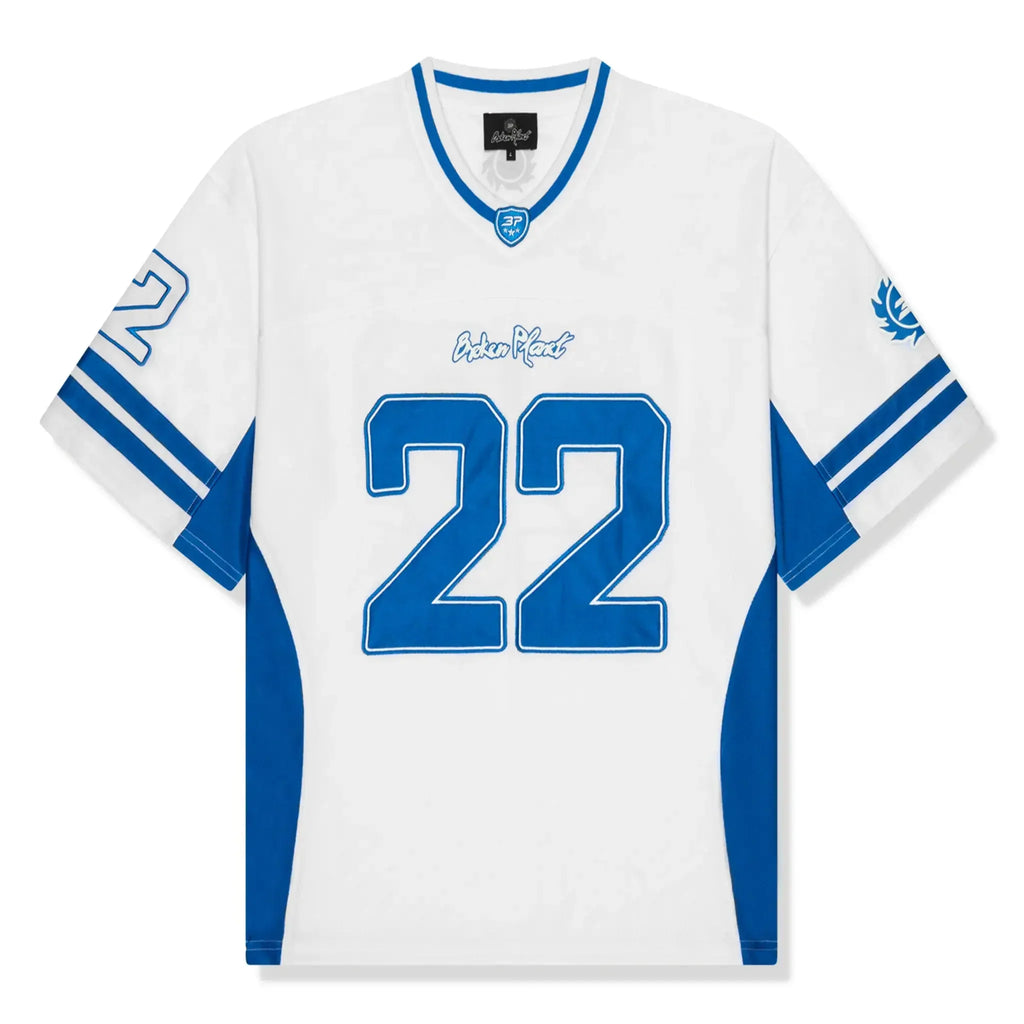 BPT White Blue Football Jersey