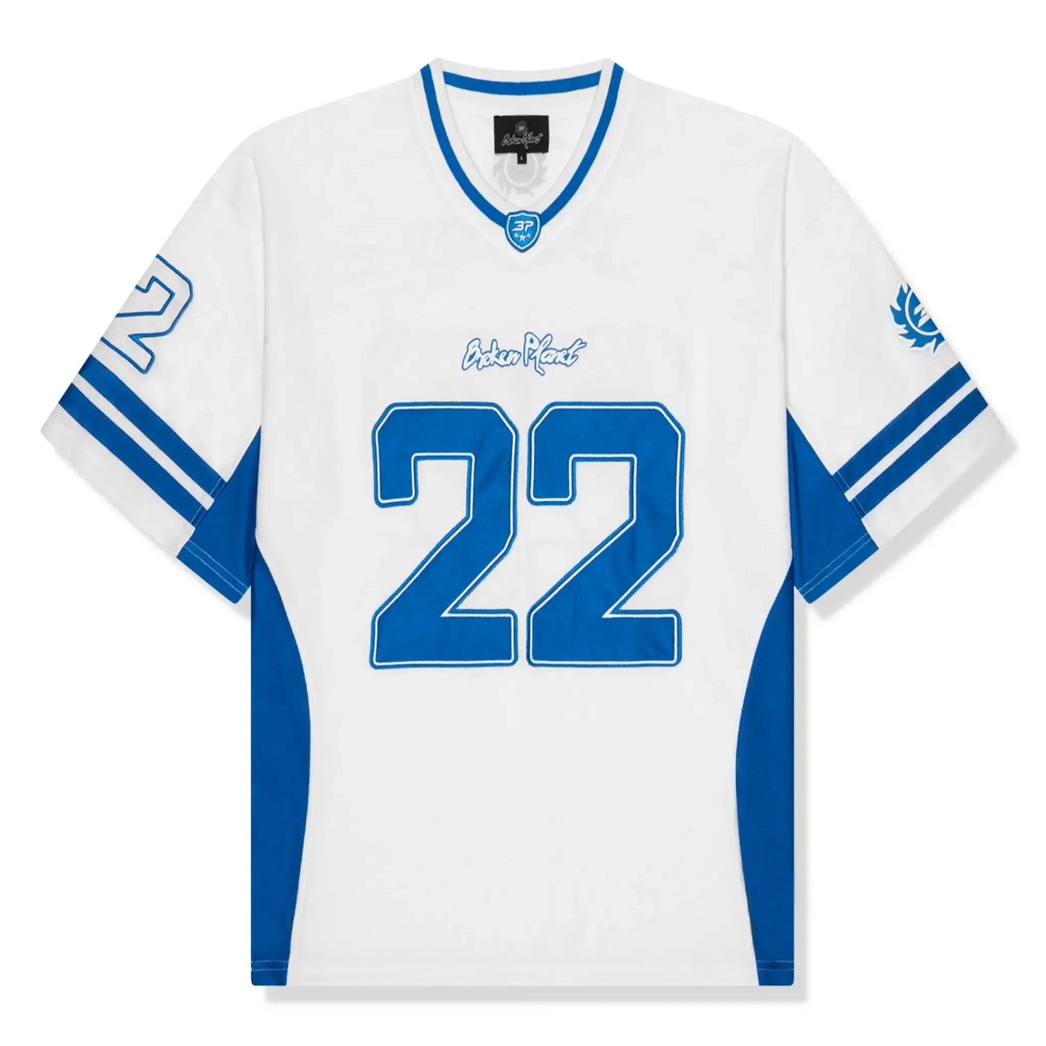 BPT White Blue Football Jersey