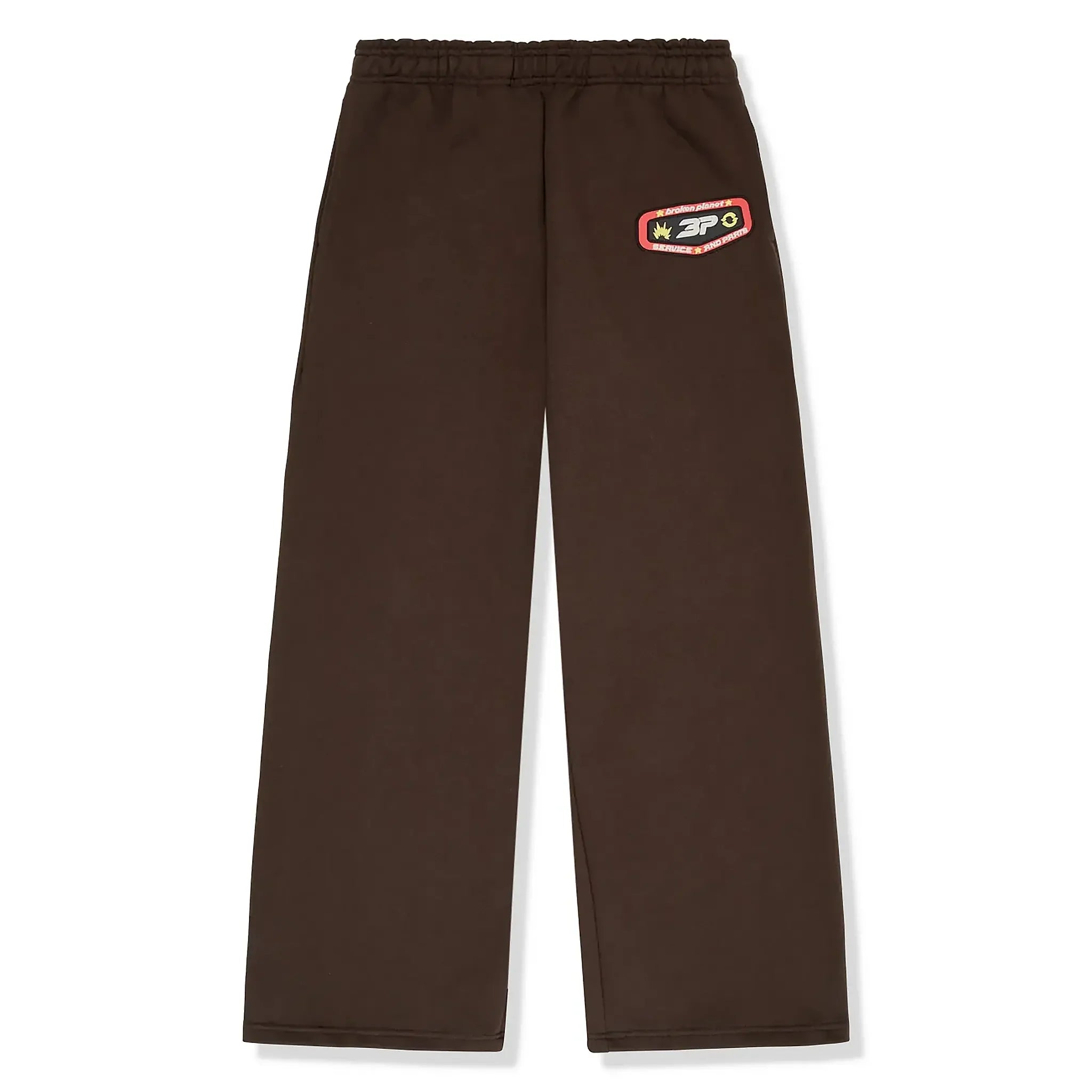 BPT Wide Leg Out Of Service Mocha Brown Sweatpants