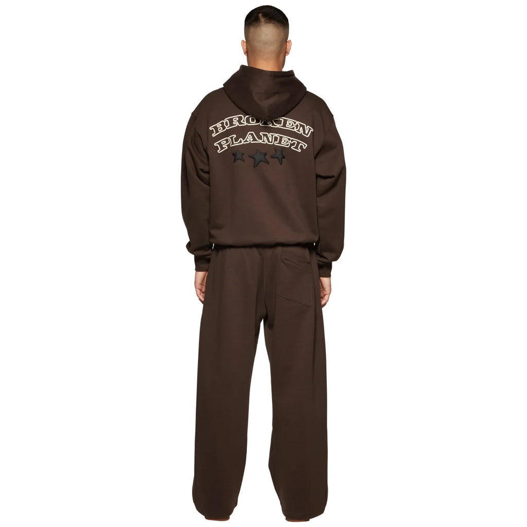 BPT Wide Leg Out Of Service Mocha Brown Sweatpants