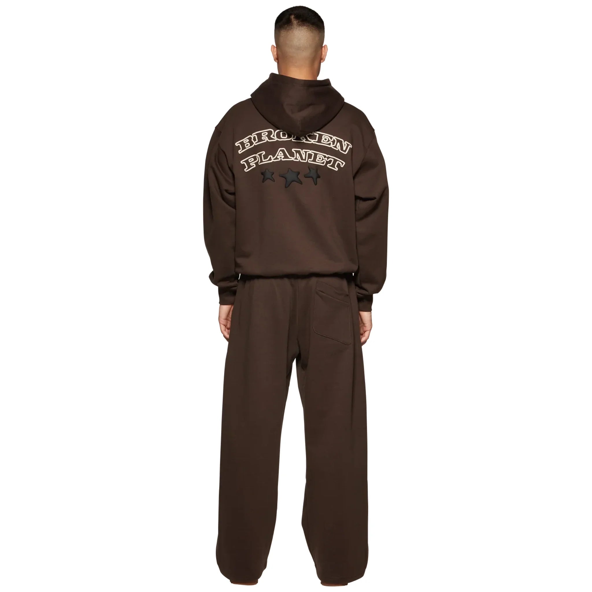 BPT Wide Leg Out Of Service Mocha Brown Sweatpants