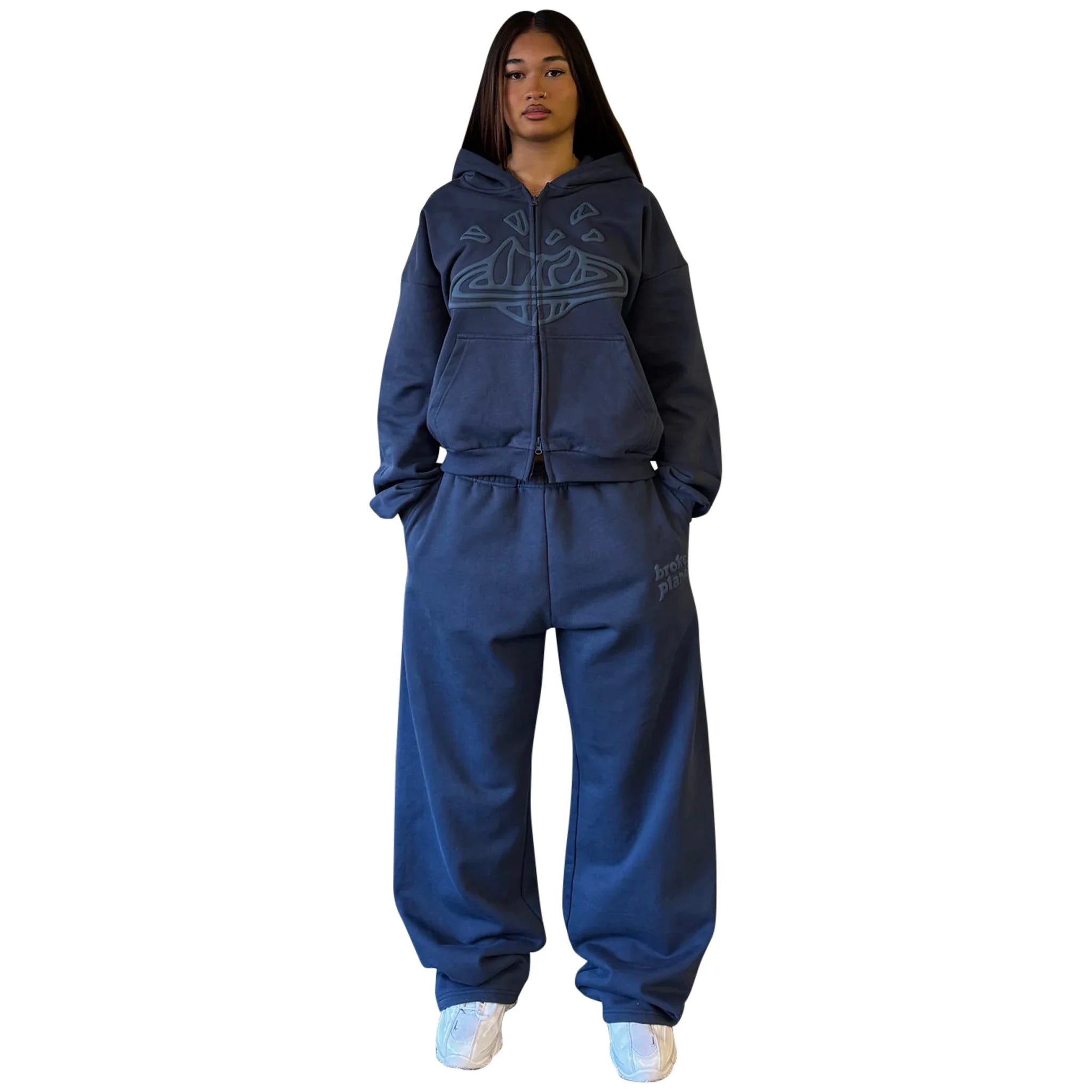 BPT Zip-Up Deep Navy Hoodie