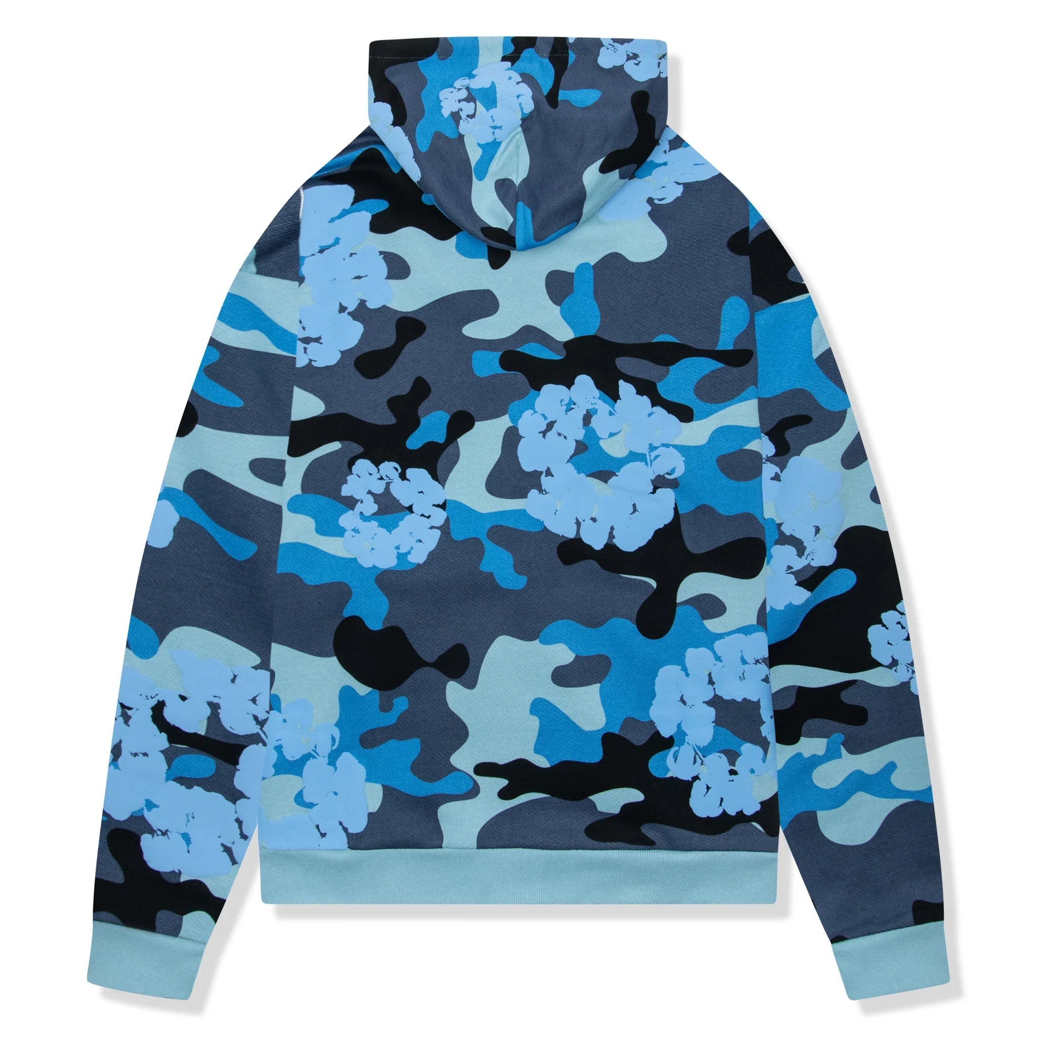 DMT Blue Camo Cotton Wreath Zip-Up Hoodie
