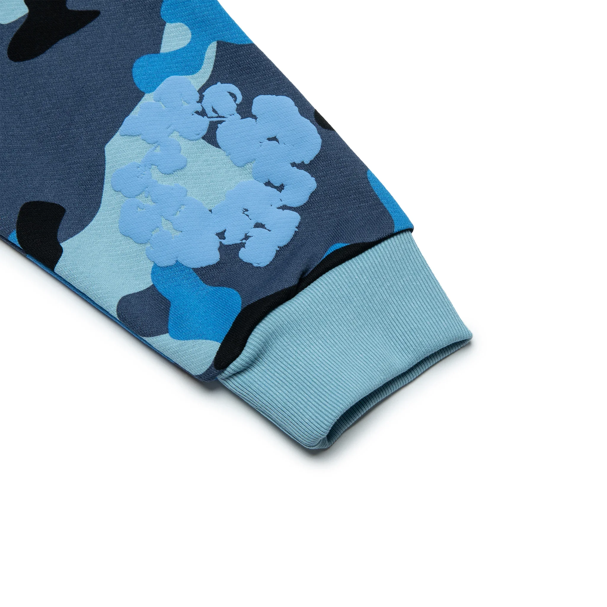 DMT Blue Camo Cotton Wreath Zip-Up Hoodie