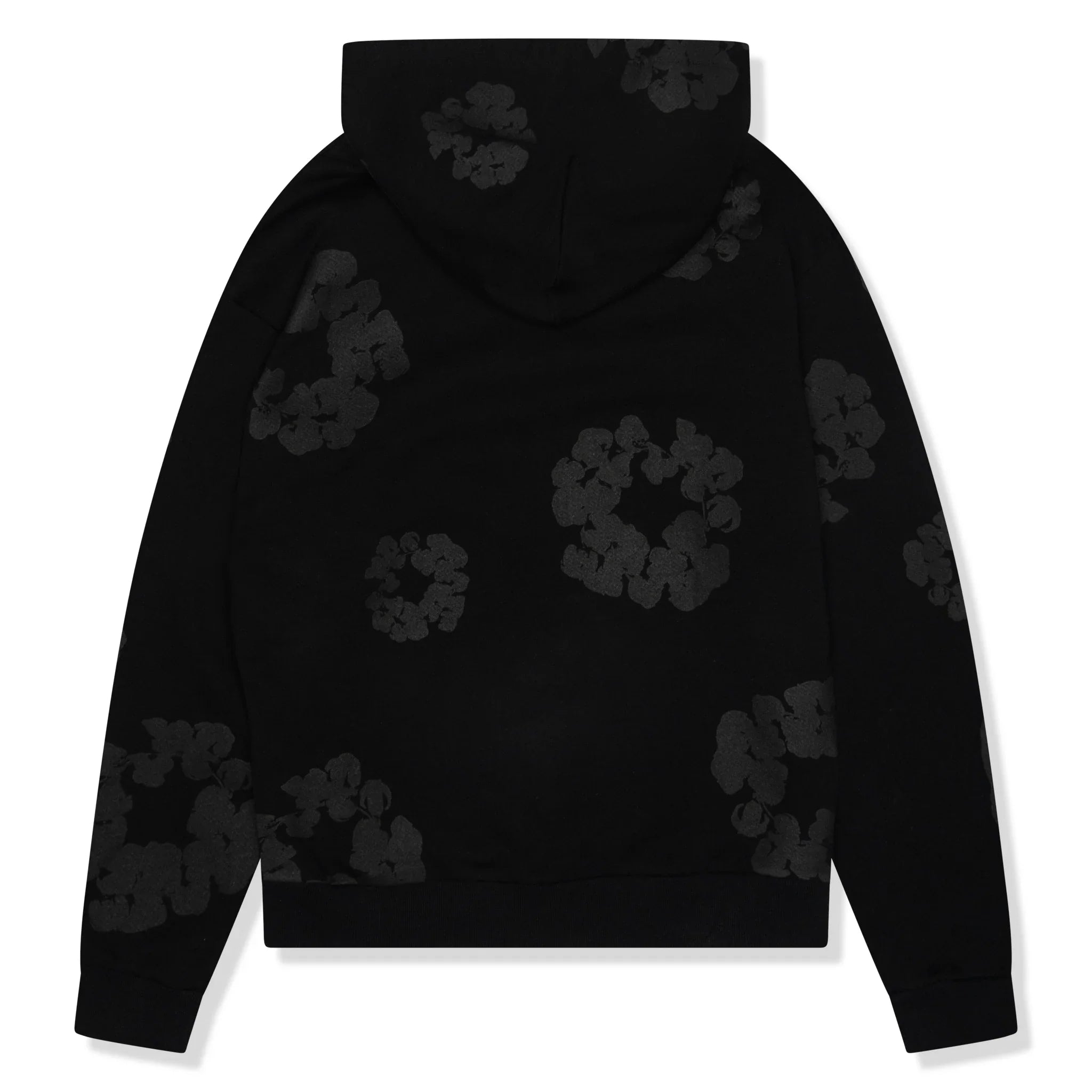 DMT Cotton Wreath Black Monochrome Hoodie