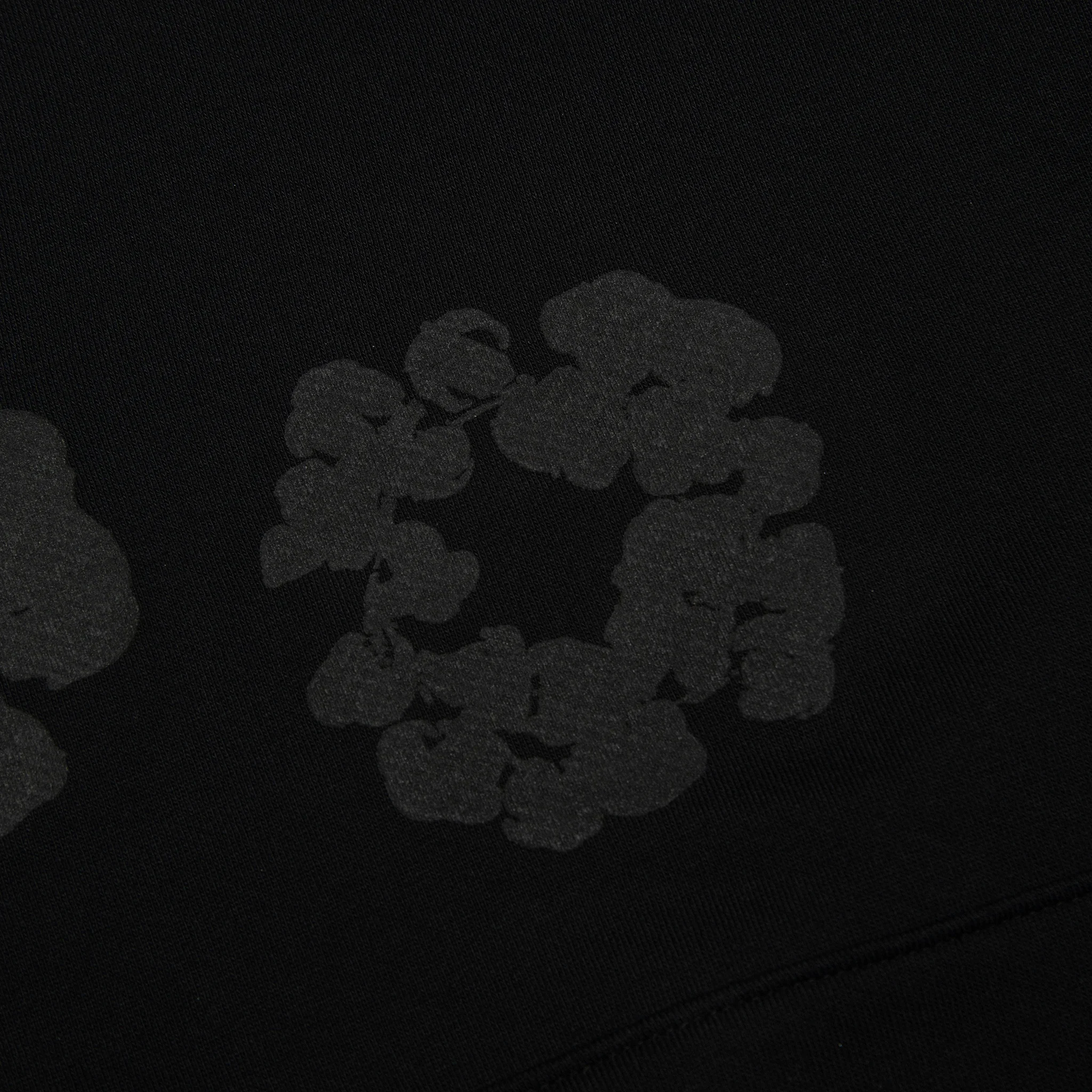 DMT Cotton Wreath Black Monochrome Hoodie