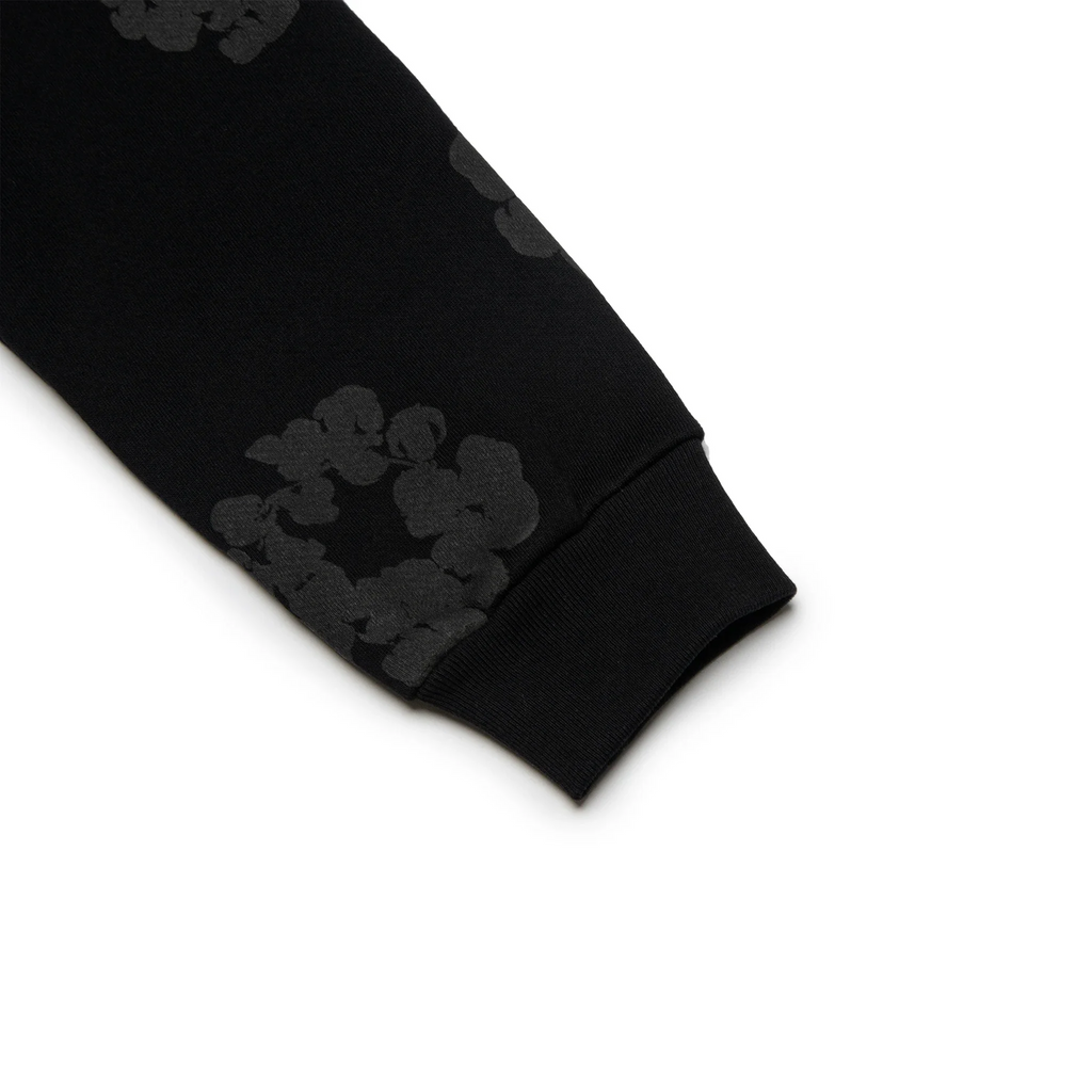 DMT Cotton Wreath Black Monochrome Hoodie