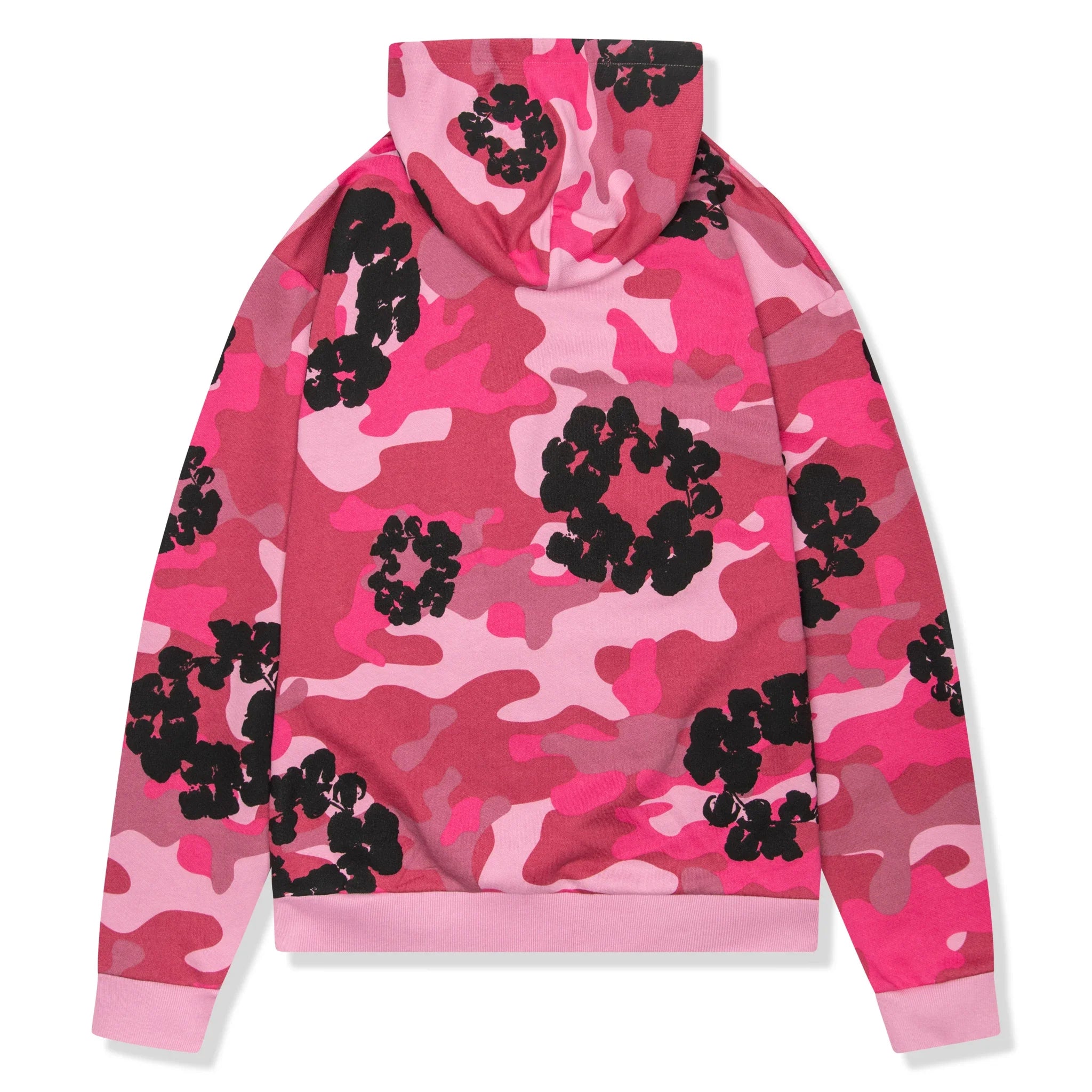 DMT Pink Camo Cotton Wreath Zip-Up Hoodie