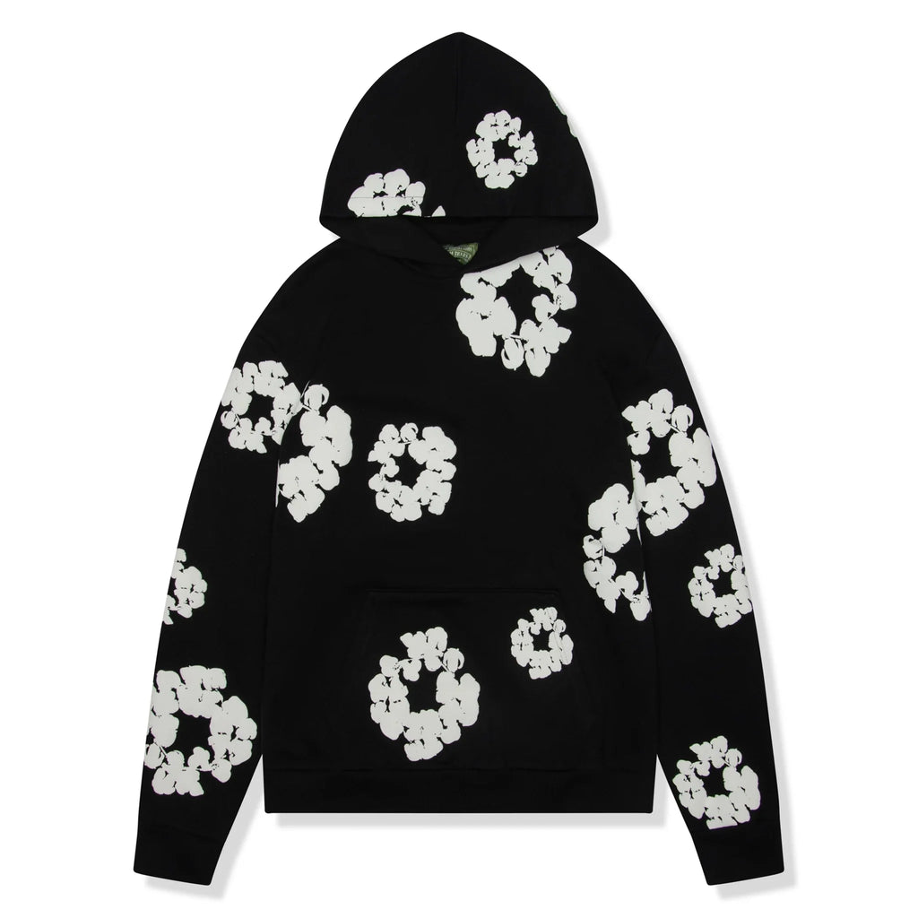DMT The Cotton Wreath Black Hoodie