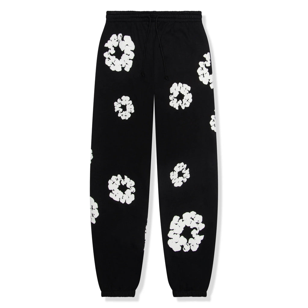 DMT The Cotton Wreath Black Sweatpants