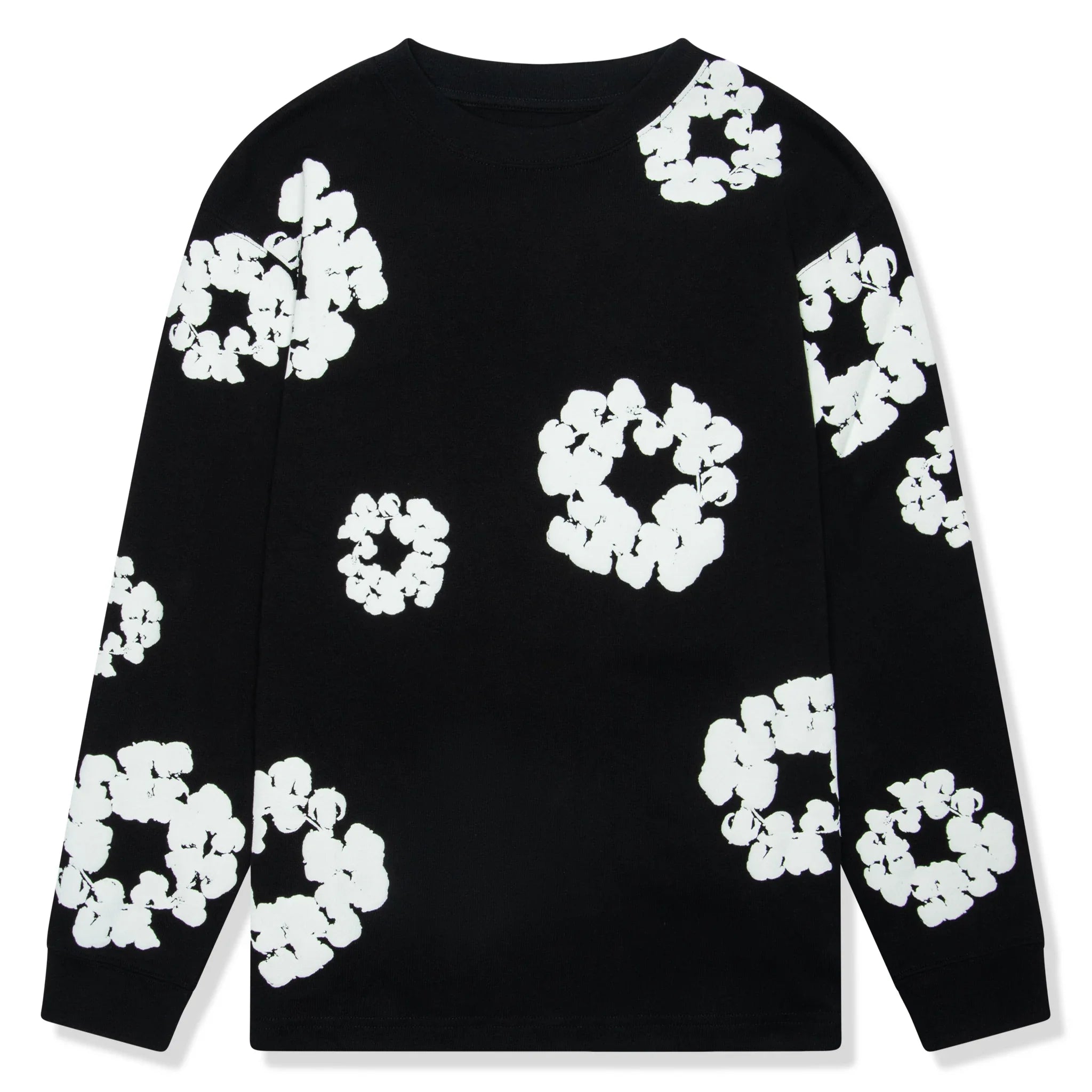 DMT The Cotton Wreath Long-Sleeve Black T Shirt
