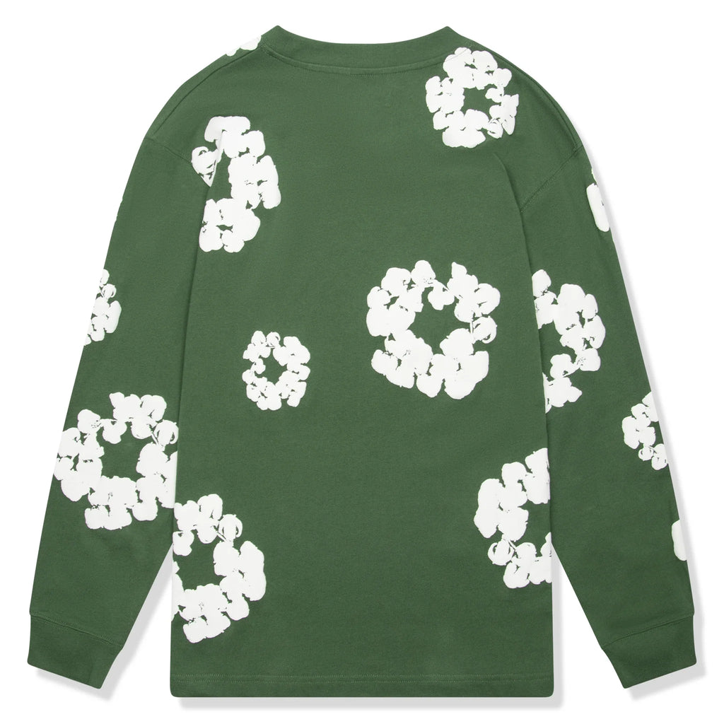 DMT The Cotton Wreath Long-Sleeve Green T Shirt