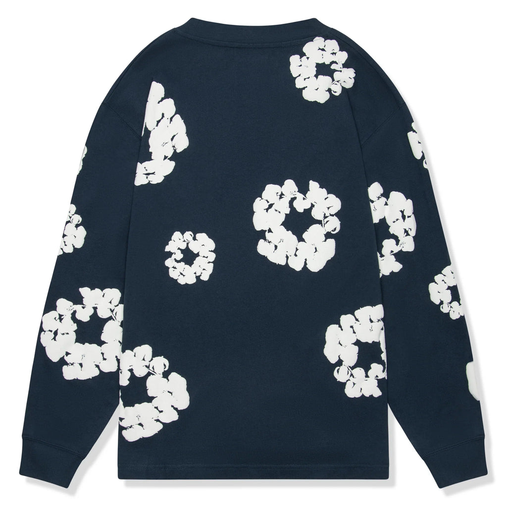 DMT The Cotton Wreath Long-Sleeve Navy T Shirt