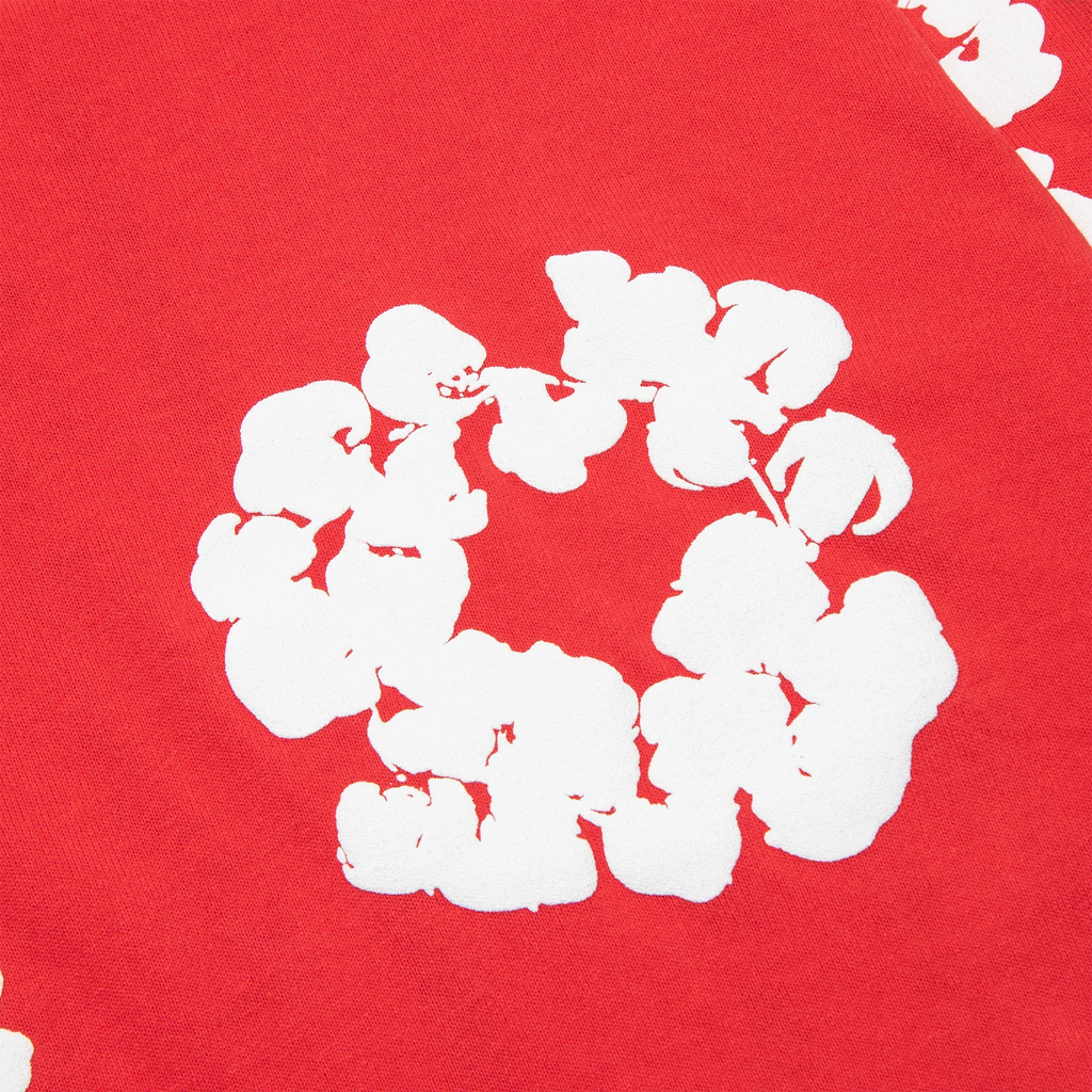 DMT The Cotton Wreath Long-Sleeve Red T Shirt