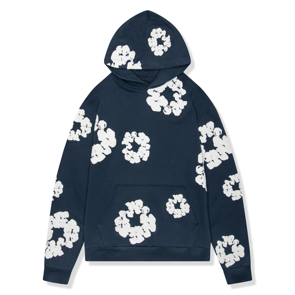 DMT The Cotton Wreath Navy Hoodie