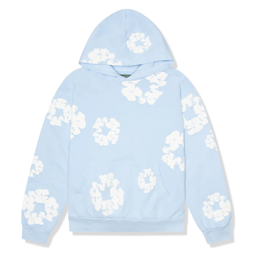 DMT The Cotton Wreath Powder Blue Hoodie