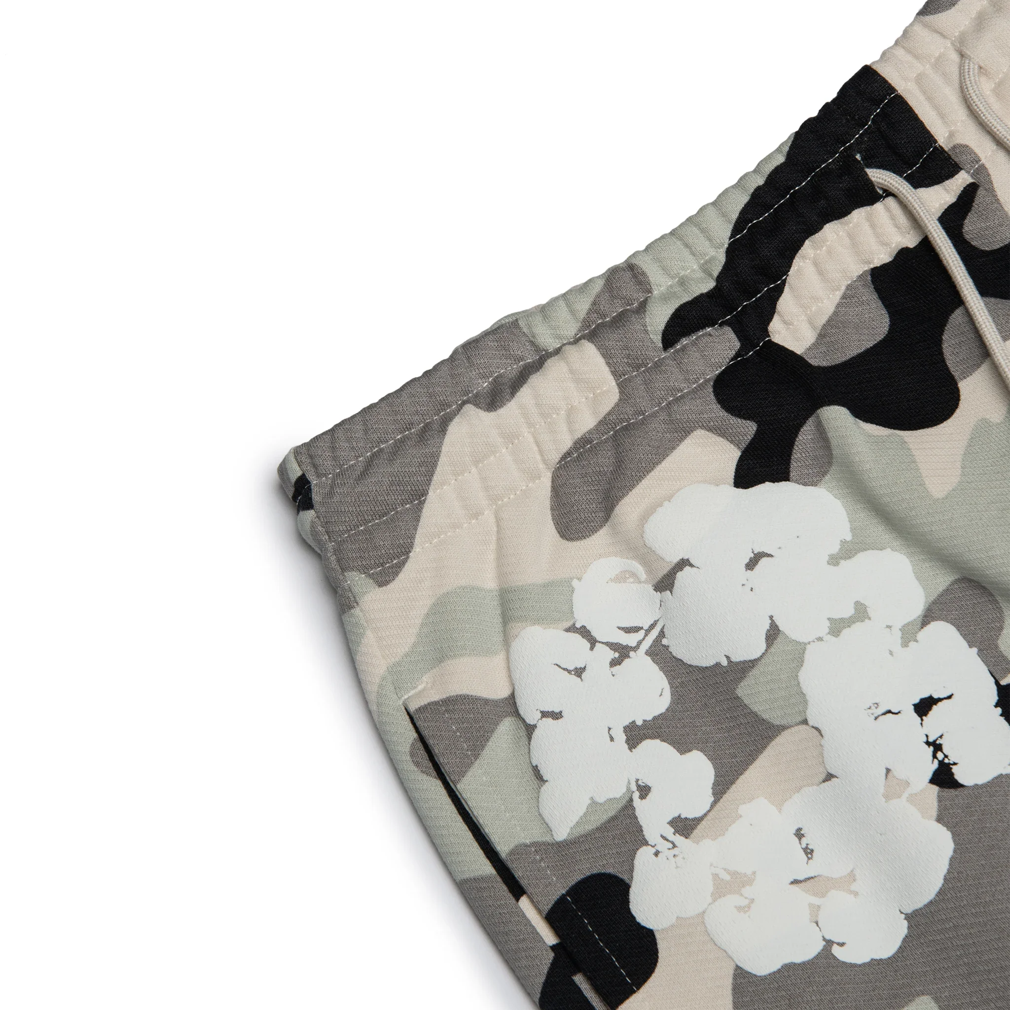 DMT White Camo Cotton Wreath Sweatpants