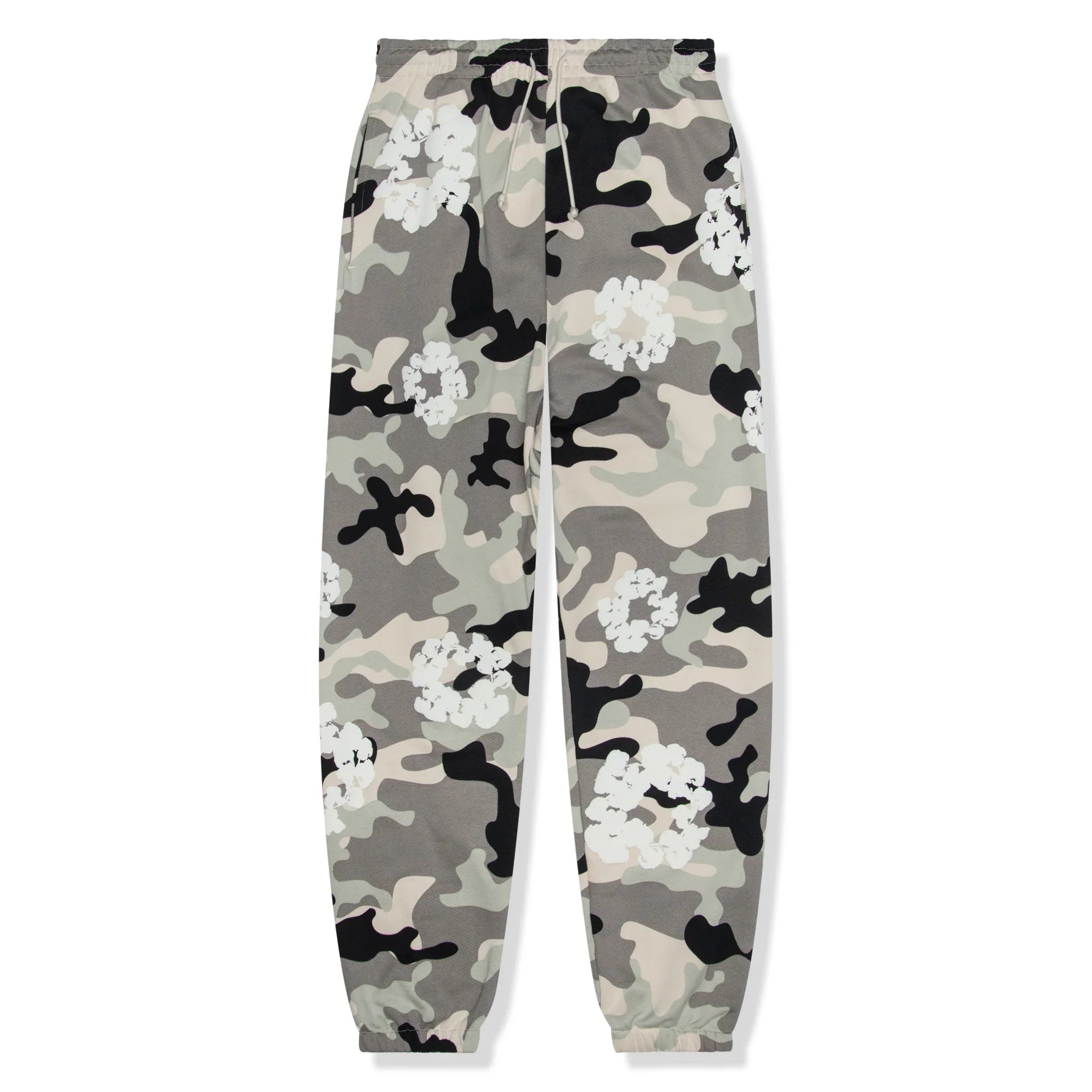 DMT White Camo Cotton Wreath Sweatpants